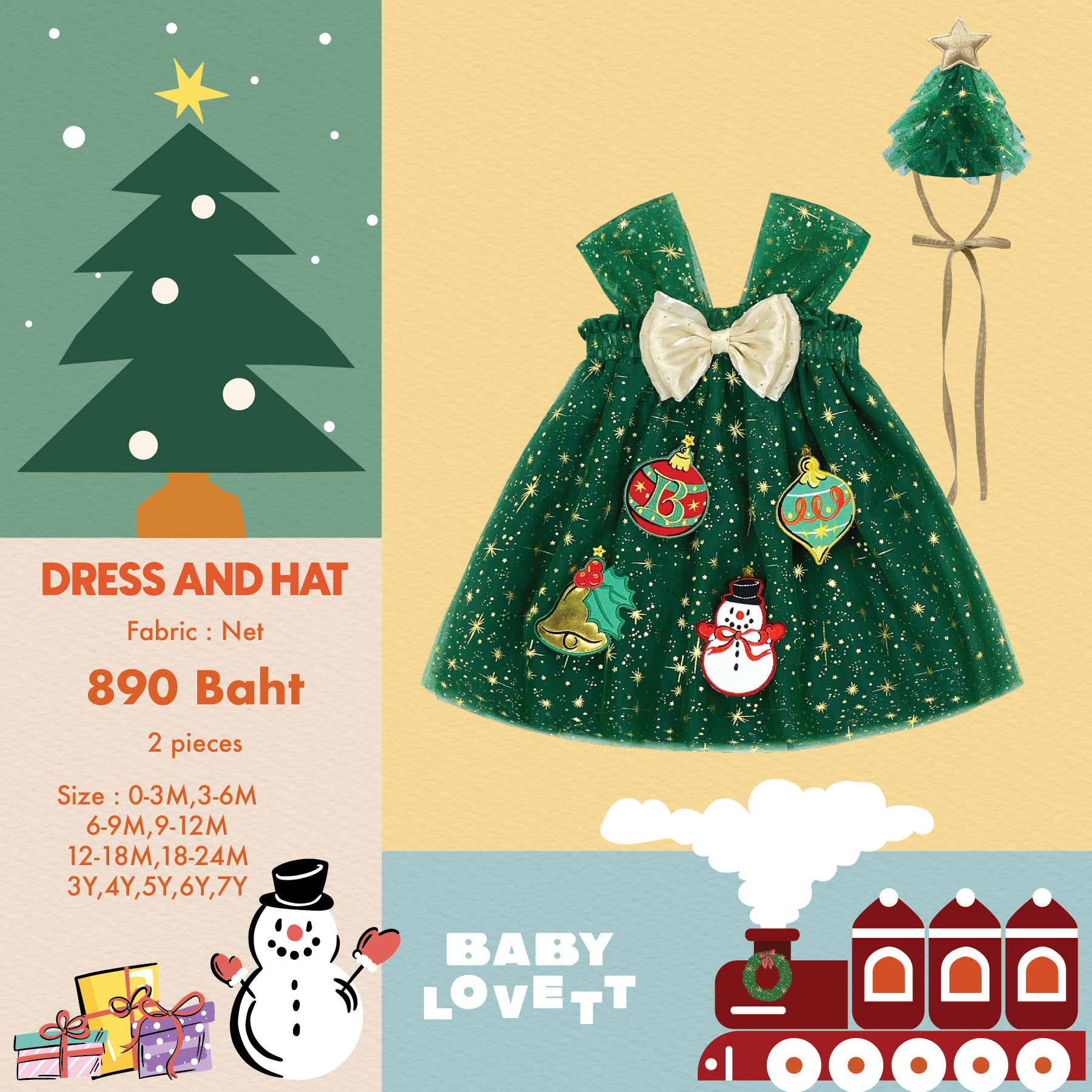 11 Christmas 2024 - Dress&Hat