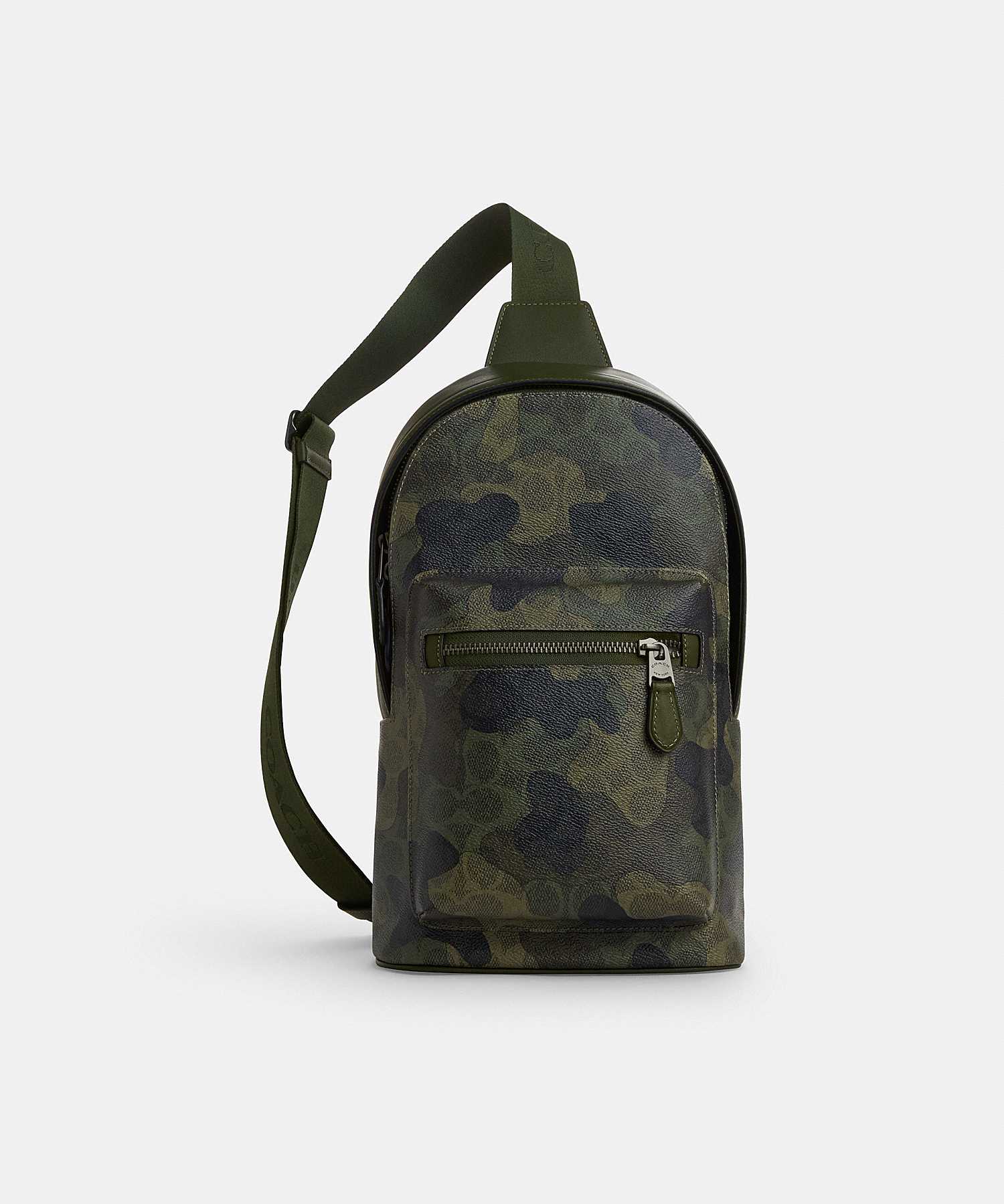 COACH WEST PACK IN SIGNATURE CANVAS WITH CAMO PRINT CW312 QBSB3