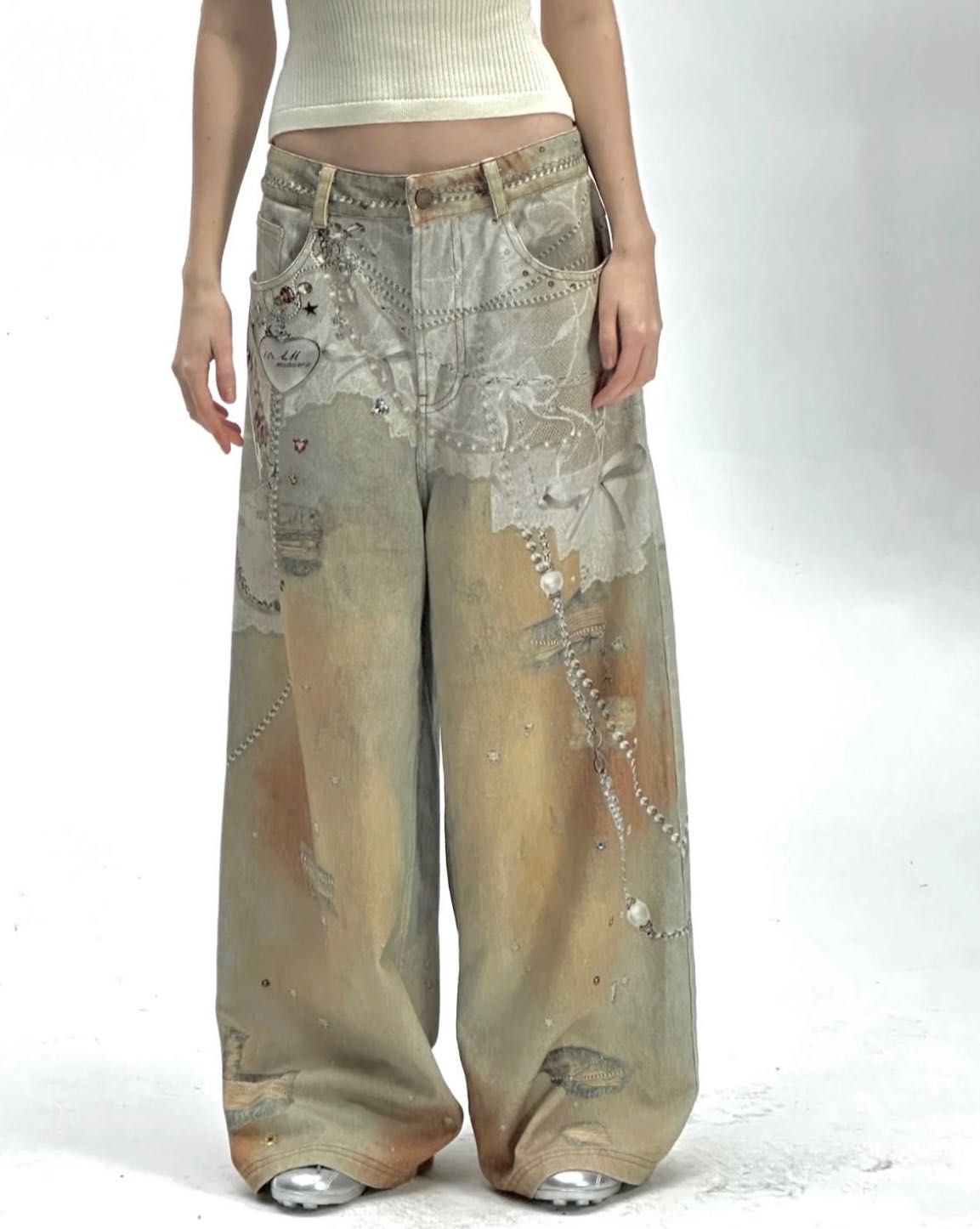 brand 10amsotlllred jeans พร้อมส่ง