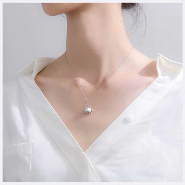 สร้อยคอ สร้อยแฟชั่น สร้อย มุก จี้เปลือกหอย ไข่มุก CZ สร้อยเงินแท้ จี้มุก Pearl Shell มินิมอล