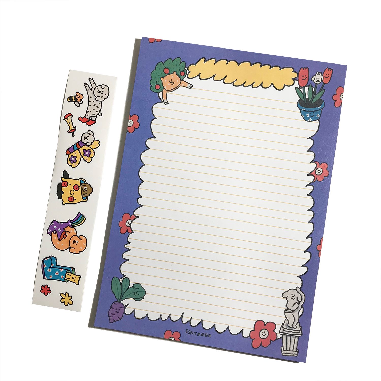 a5 notepad - garden