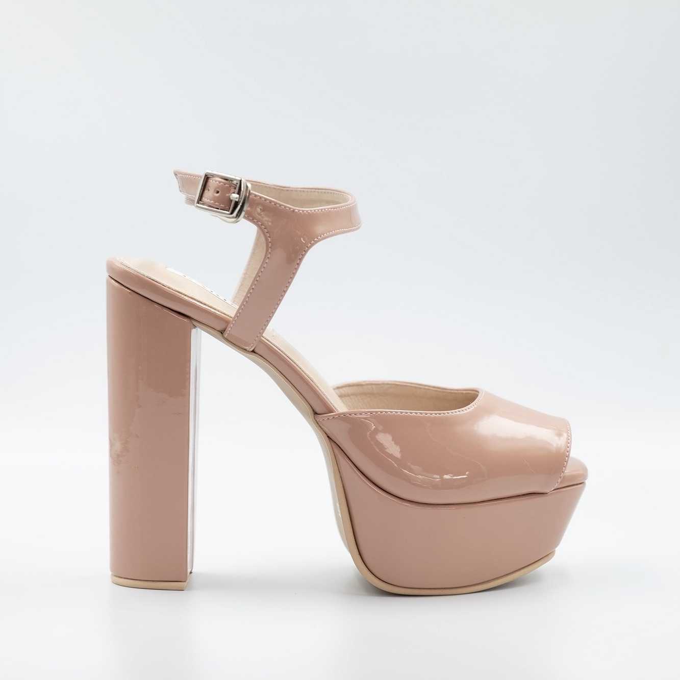 CLEARANCE รองเท้าส้นสูง Dynasty platform heels - Nude pink