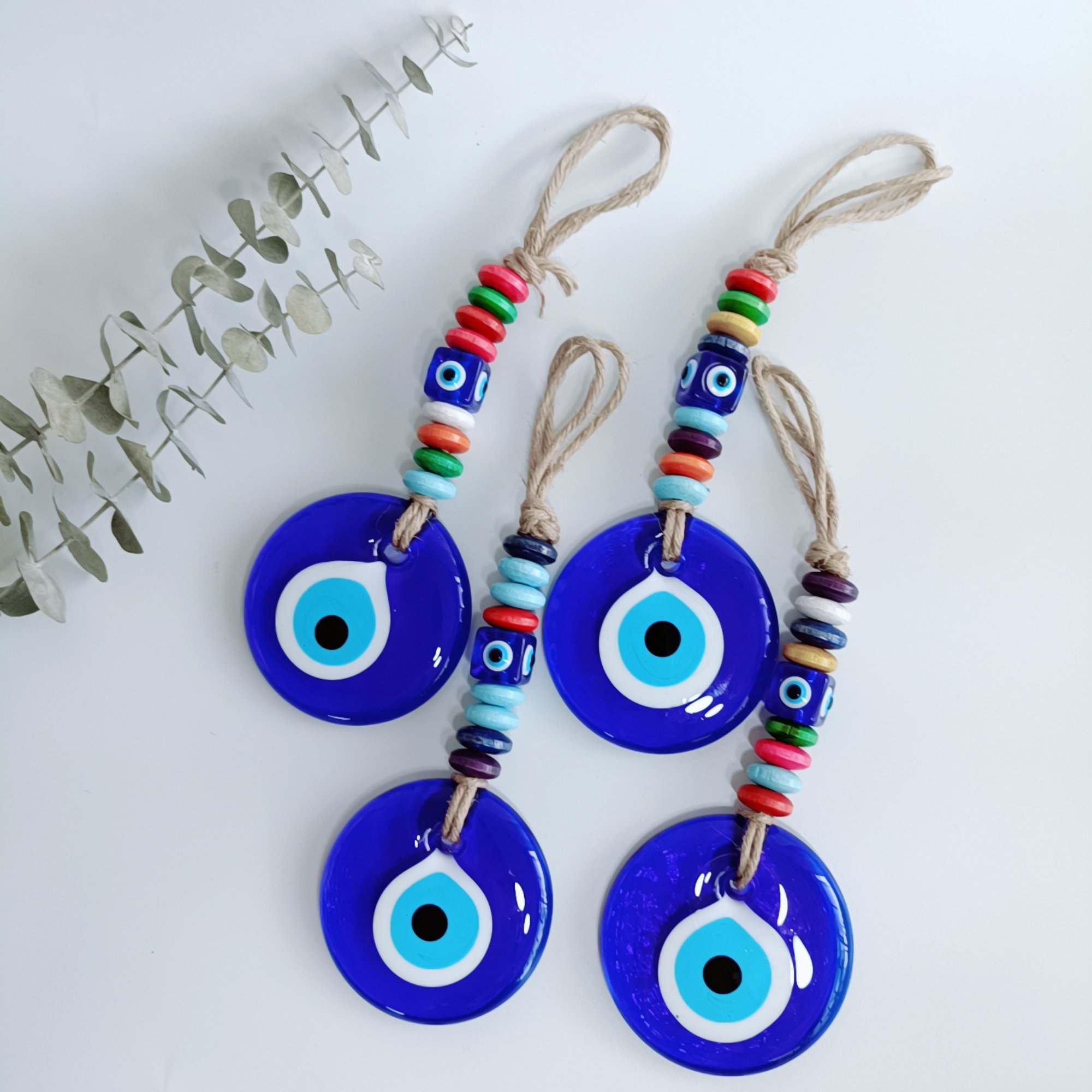 evil eye ของแท้ จากตุรกี แก้วสีฟ้า 7cm เครื่องรางที่ช่วยสะท้อนพลังงานลบ ปกป้องสิ่งชั่วร้าย