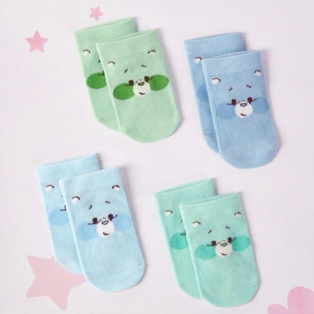 พร้อมส่ง💖Care Bears Baby ถุงเท้าเด็กทารก (Set A)