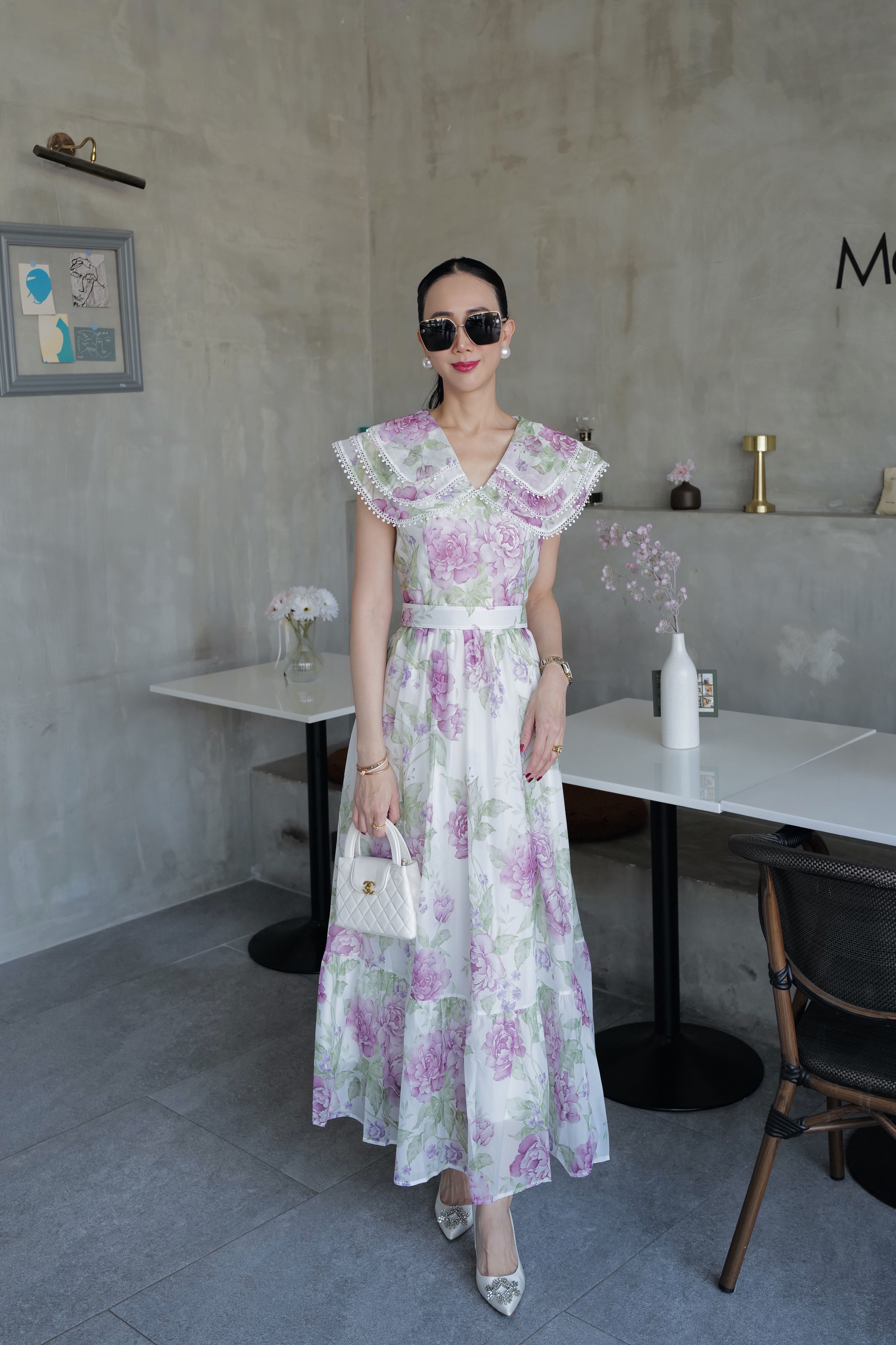 (Pre-order)CHIFFON LAVENDER DRESS 