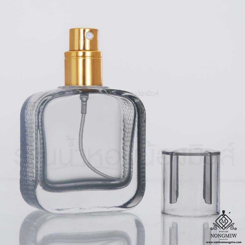 ขวดลาคอสขวดใส 30ml สเปรย์สีทอง