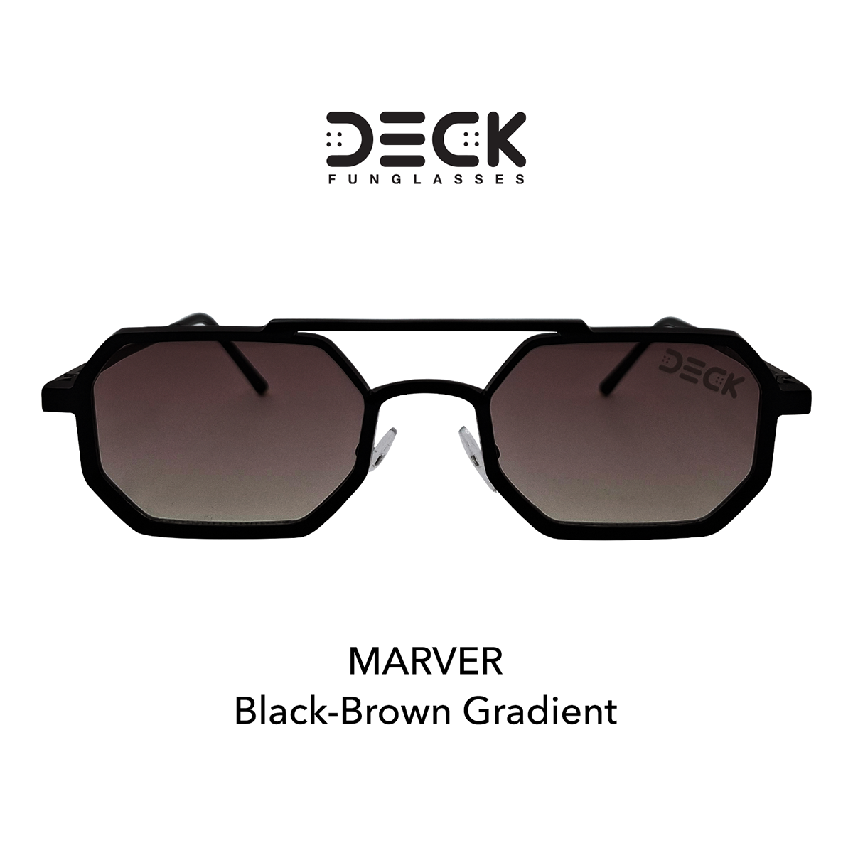 แว่นตากันแดด DECK FUNGLASSES รุ่น MARVER - BROWN ของแท้ ประกันศูนย์ 1 ปี