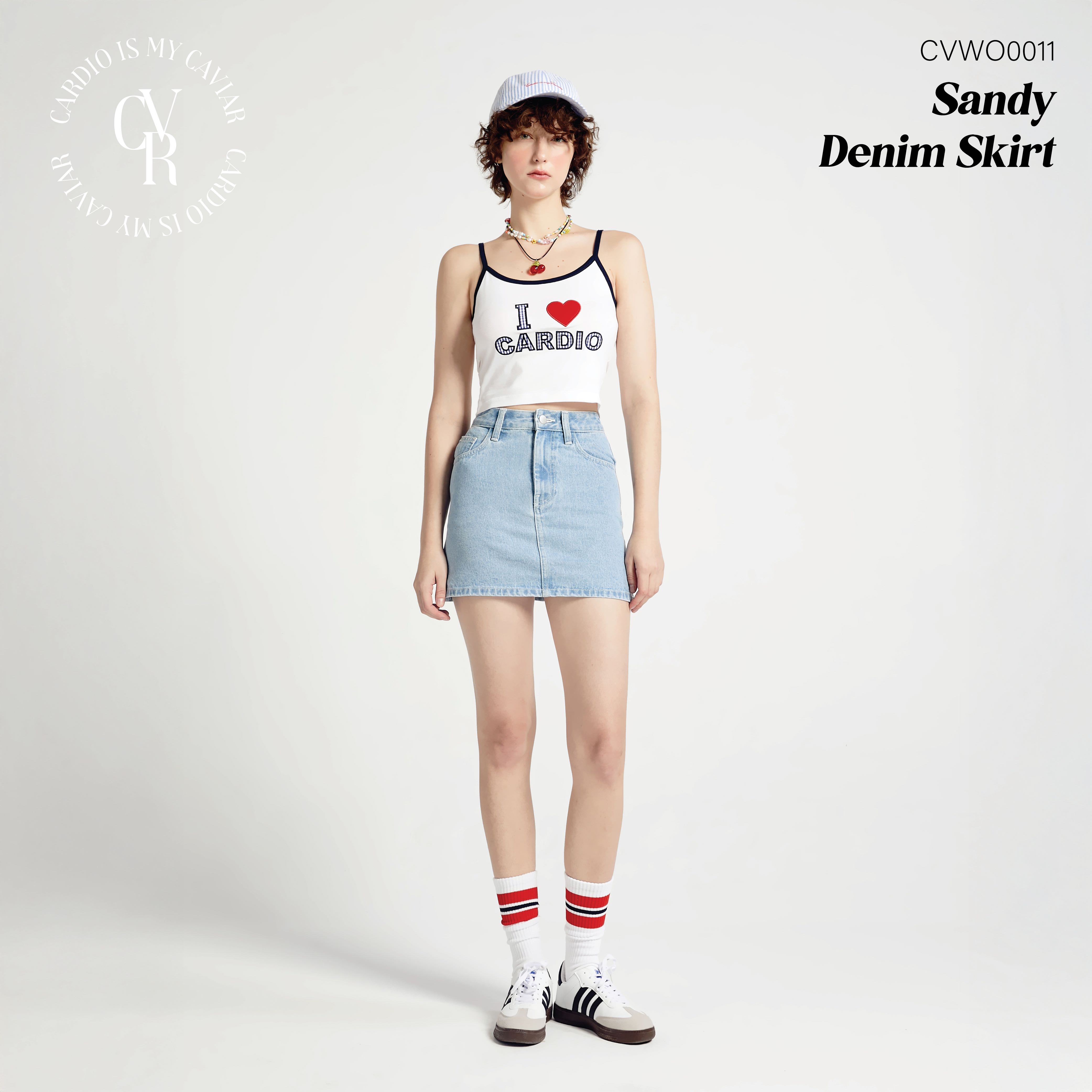 CARDIOISMYCAVIAR CVWO0011 : SANDY DENIM SKIRT