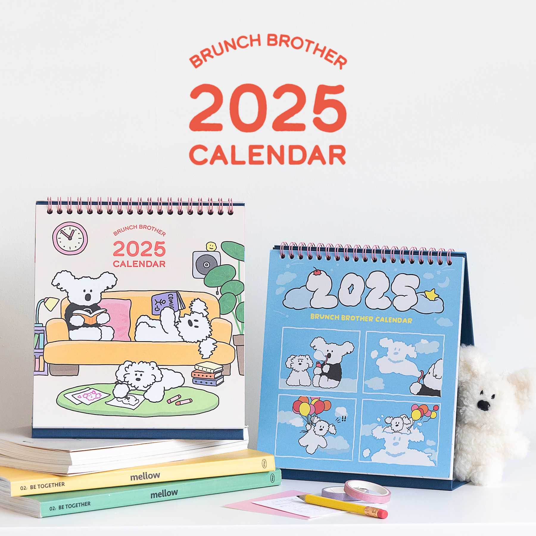 2025 Brunch Brother Desk Calendar ปฏิทินลายน่ารัก