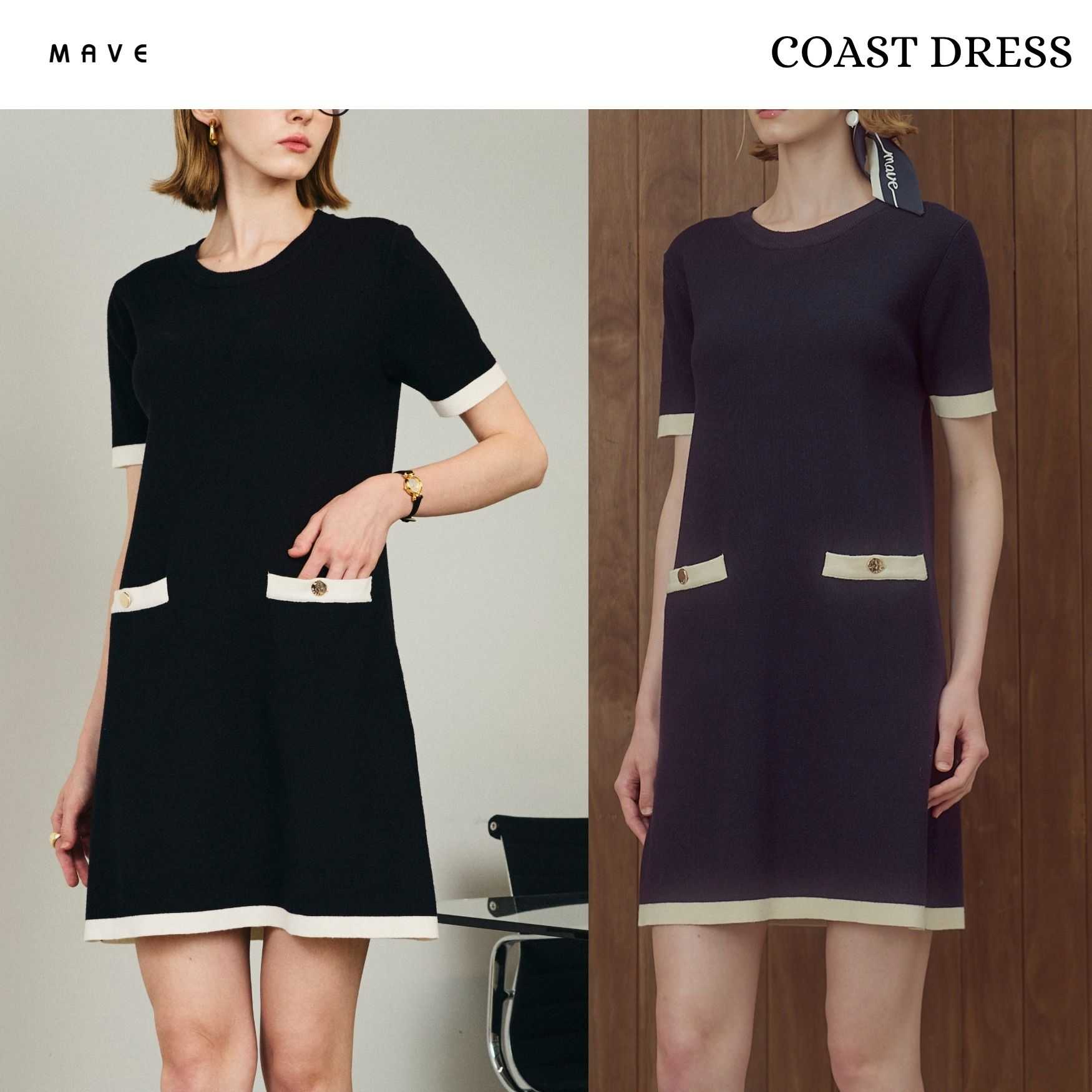 MAVE เดรส รุ่น Coast สี NAVY,BLACK
