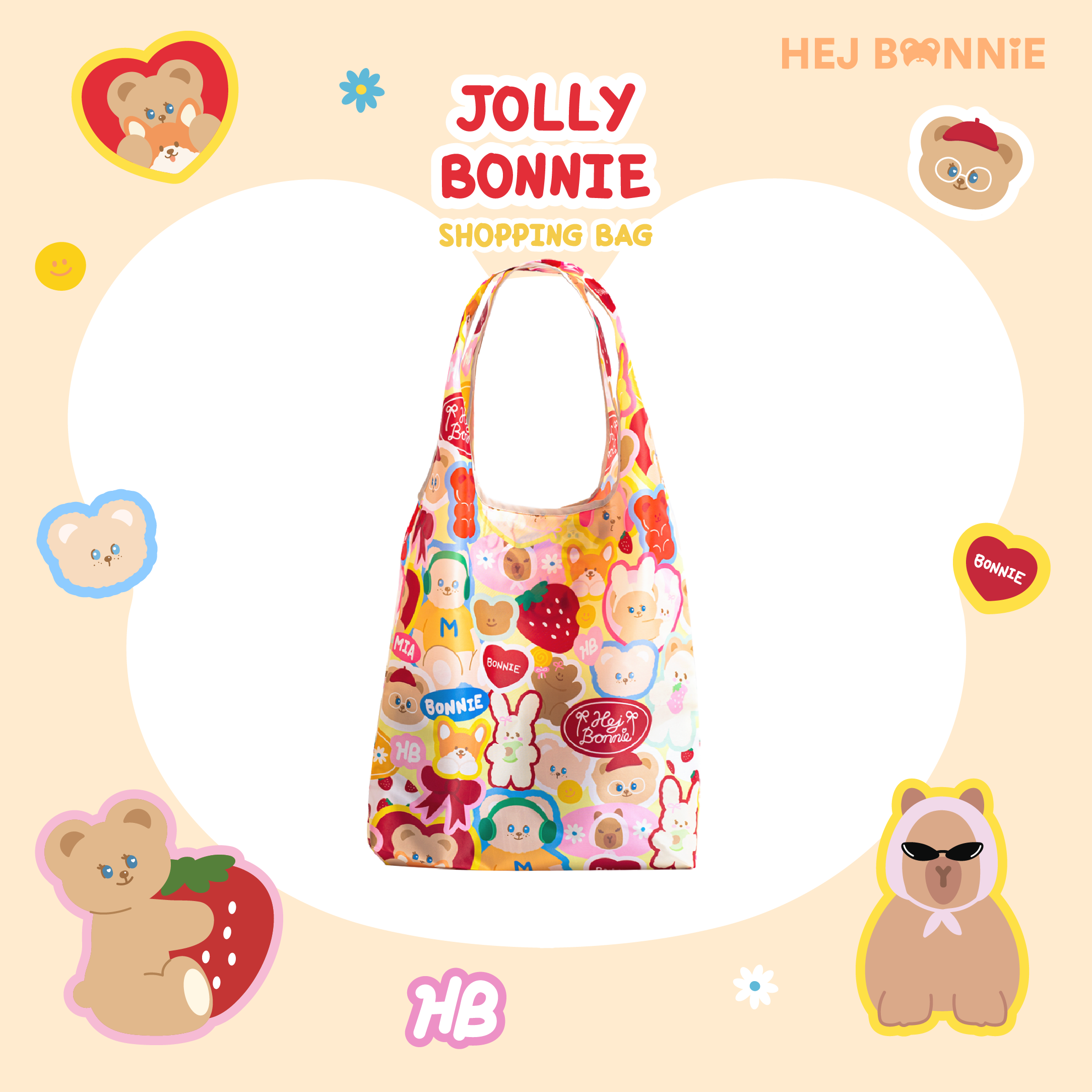 Jolly Bonnie Shopping Bag l Hej Bonnie Official
