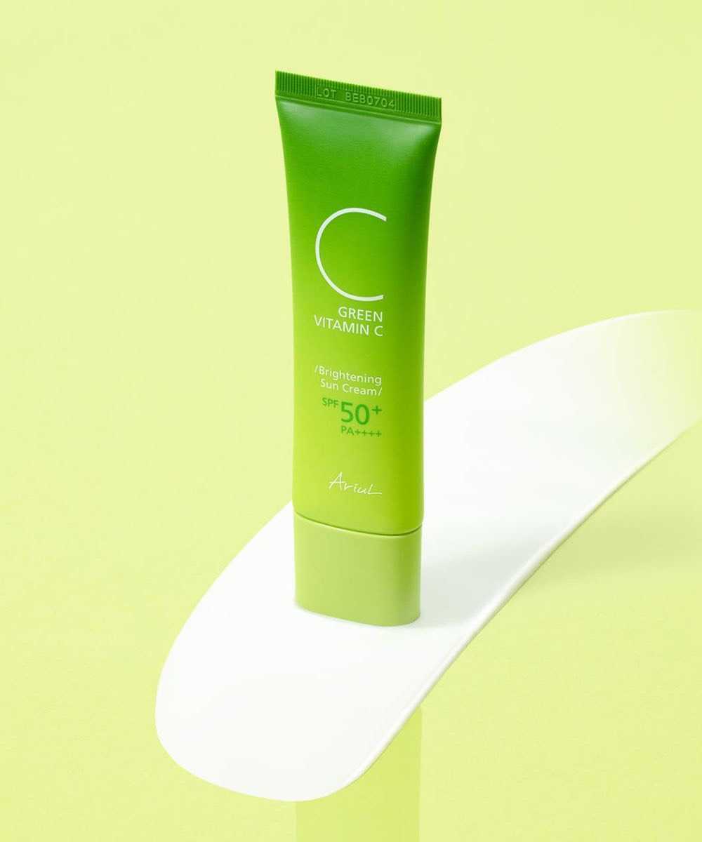 Ariul Green Vitamin C Brightening Sun Cream SPF50+ PA++++ ครีมกันแดดสูตรบำรุงผิวให้กระจ่างใส🥝🌿