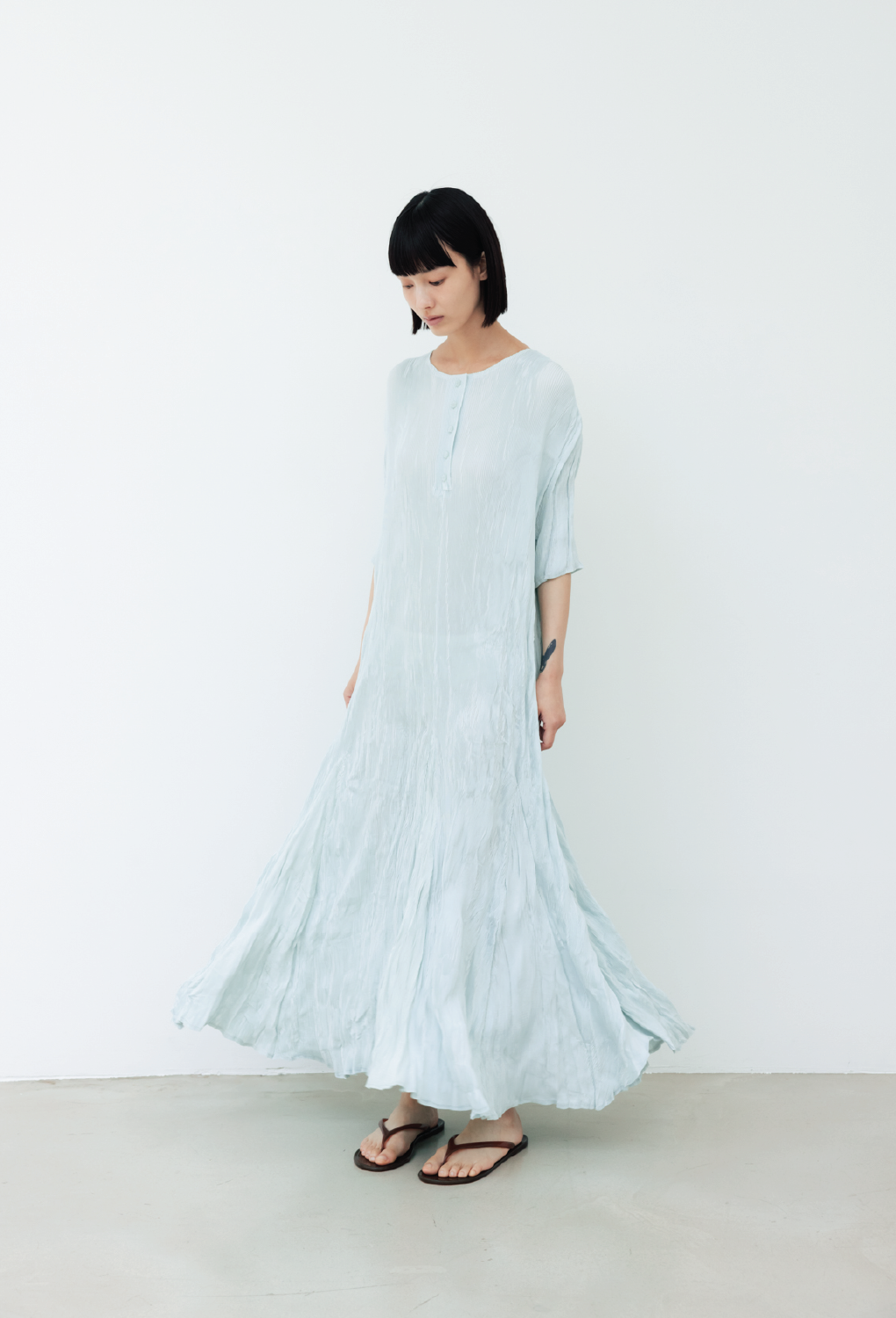 GD175 - Wavy Maxi Dresses (Recycled Polyester Fabric)