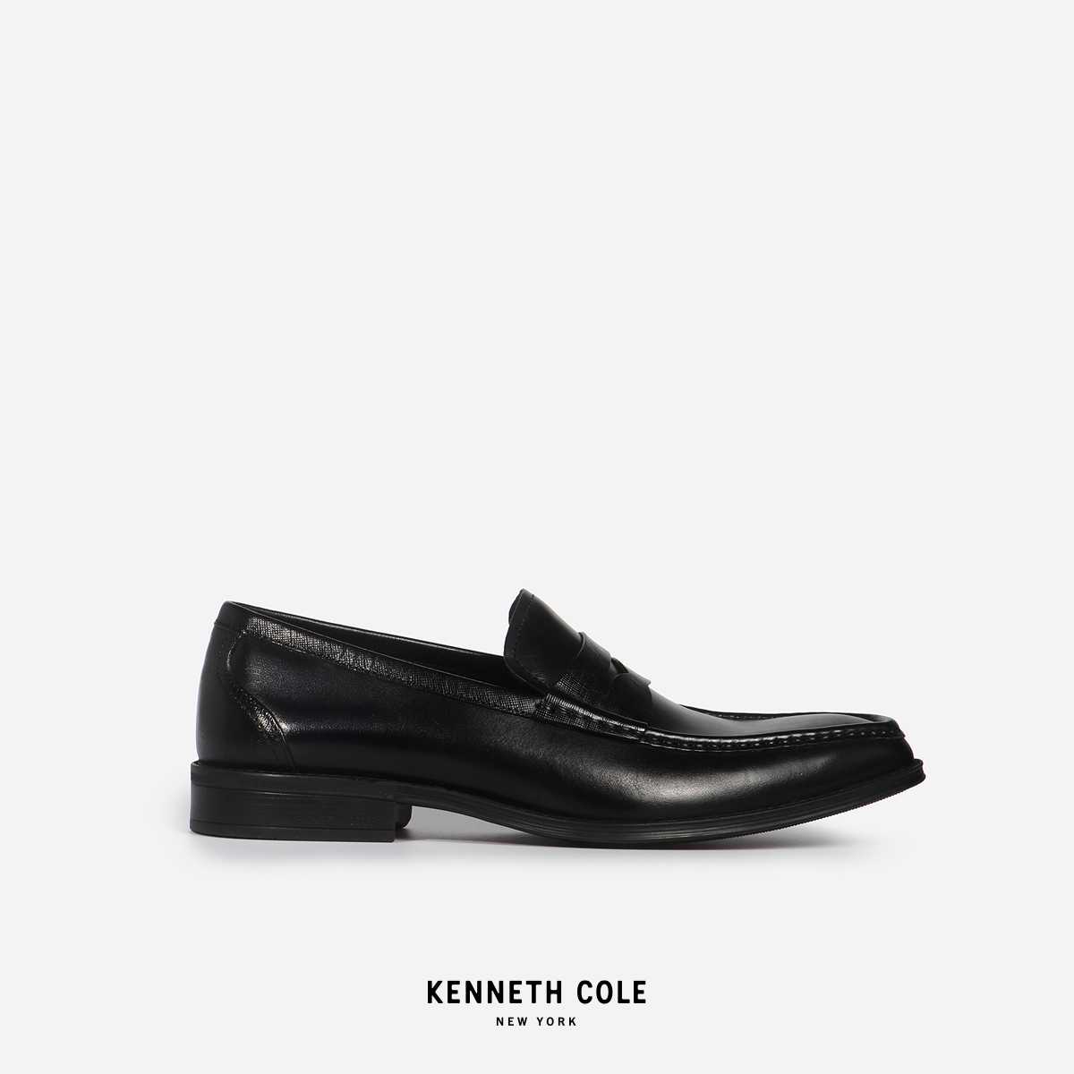 KENNETH COLE รองเท้าลำลองผู้ชายรุ่น MICAH LOAFER BLACK สีดำ ( CAS - KS44201LE-001 )