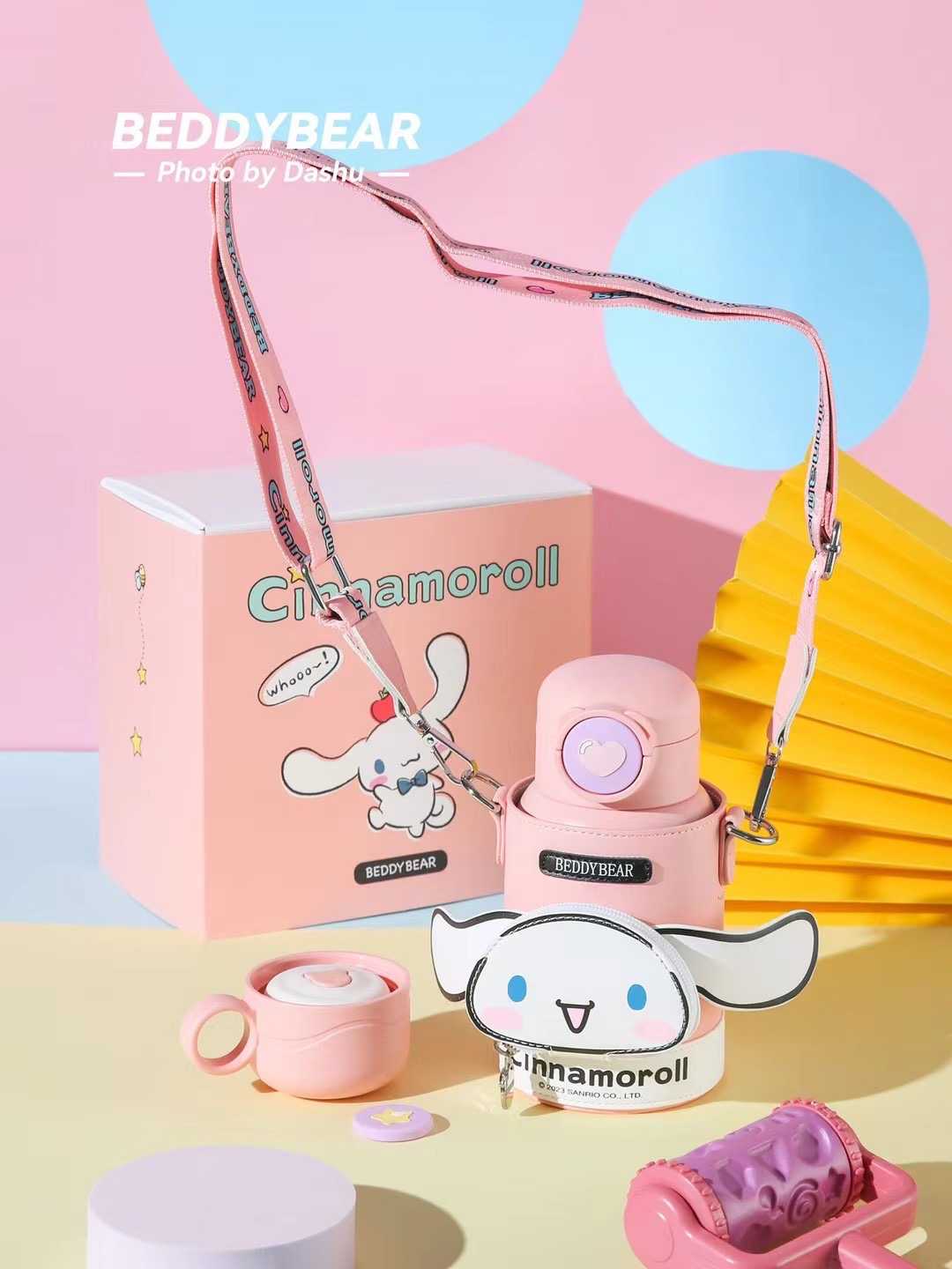 BeddyBearXCinnamoroll กระติกน้ำสูญญากาศสแตนเลส เก็บอุณหภูมิ BB002PL-002CR