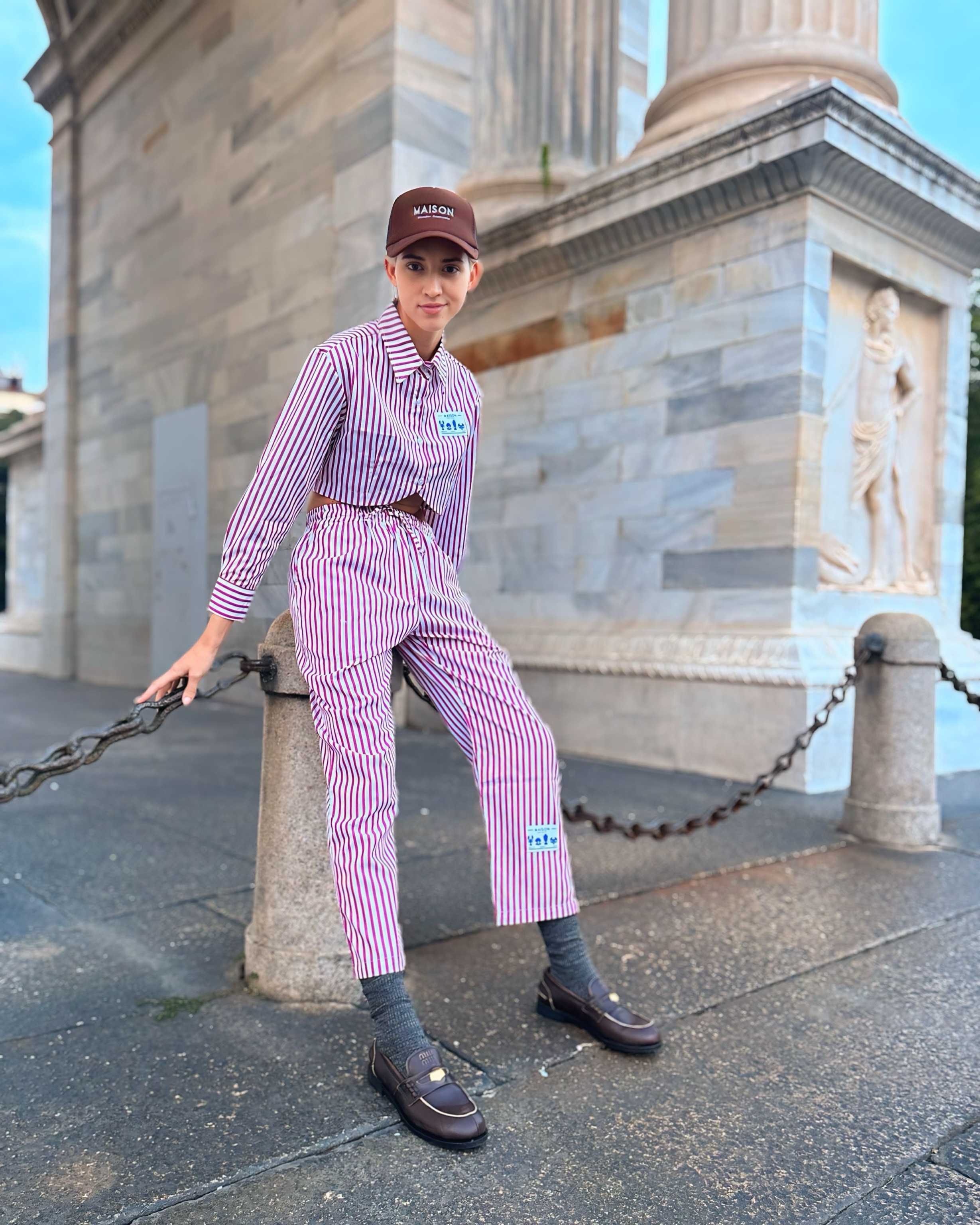 MWA Purple Striped Pants