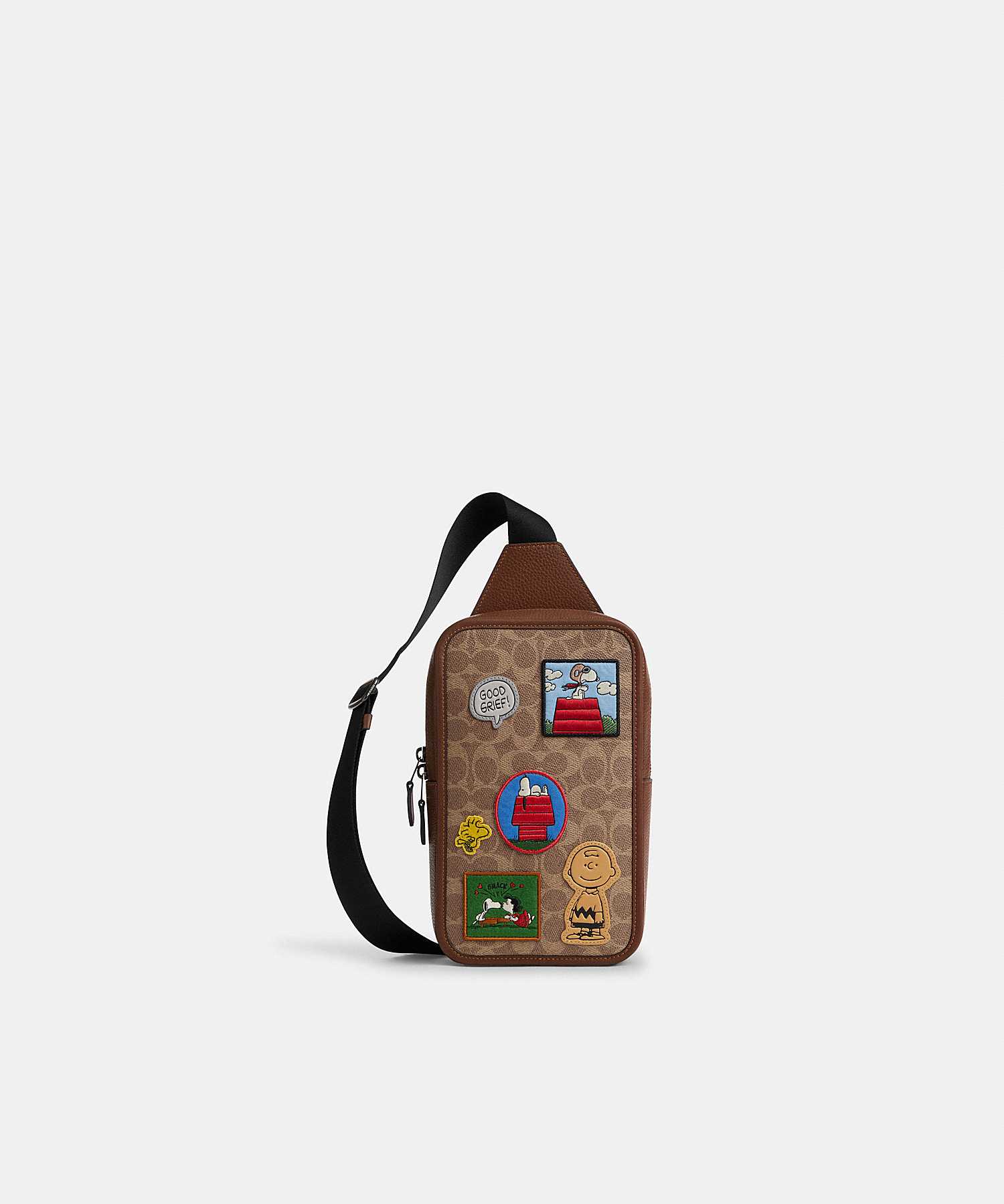 COACH X PEANUTS SULLIVAN PACK IN SIGNATURE CANVAS WITH PATCHES CBI43 QBTAM