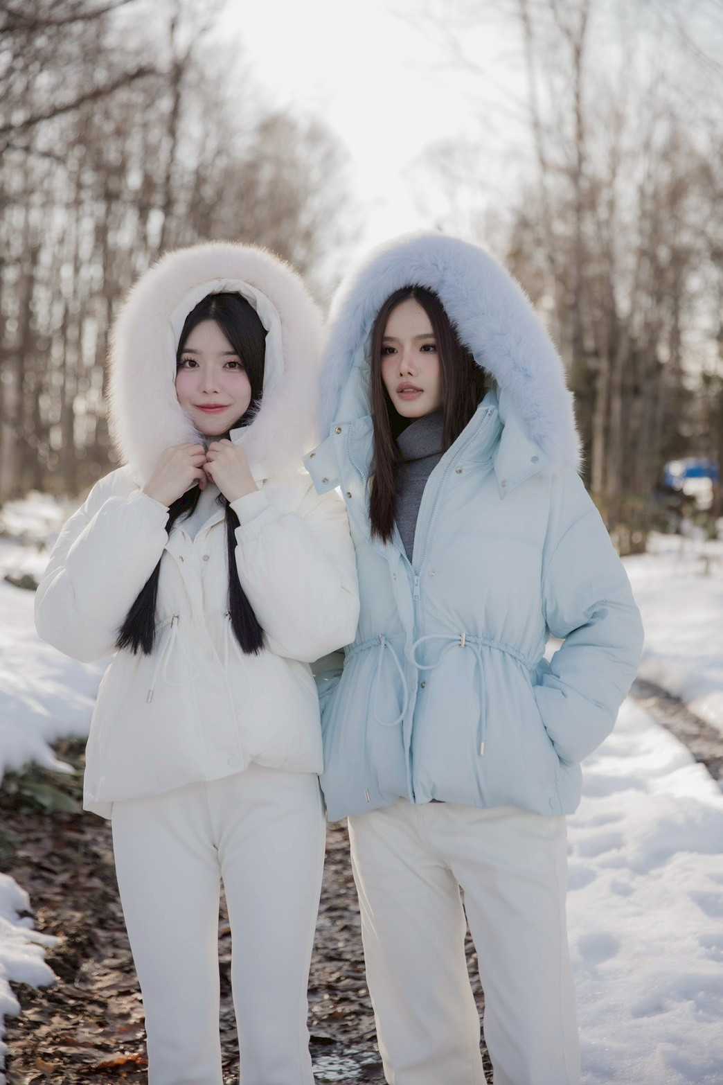 CO744 Furena Hoodie Furfox down Coat โค้ทขนเป็ด 90%