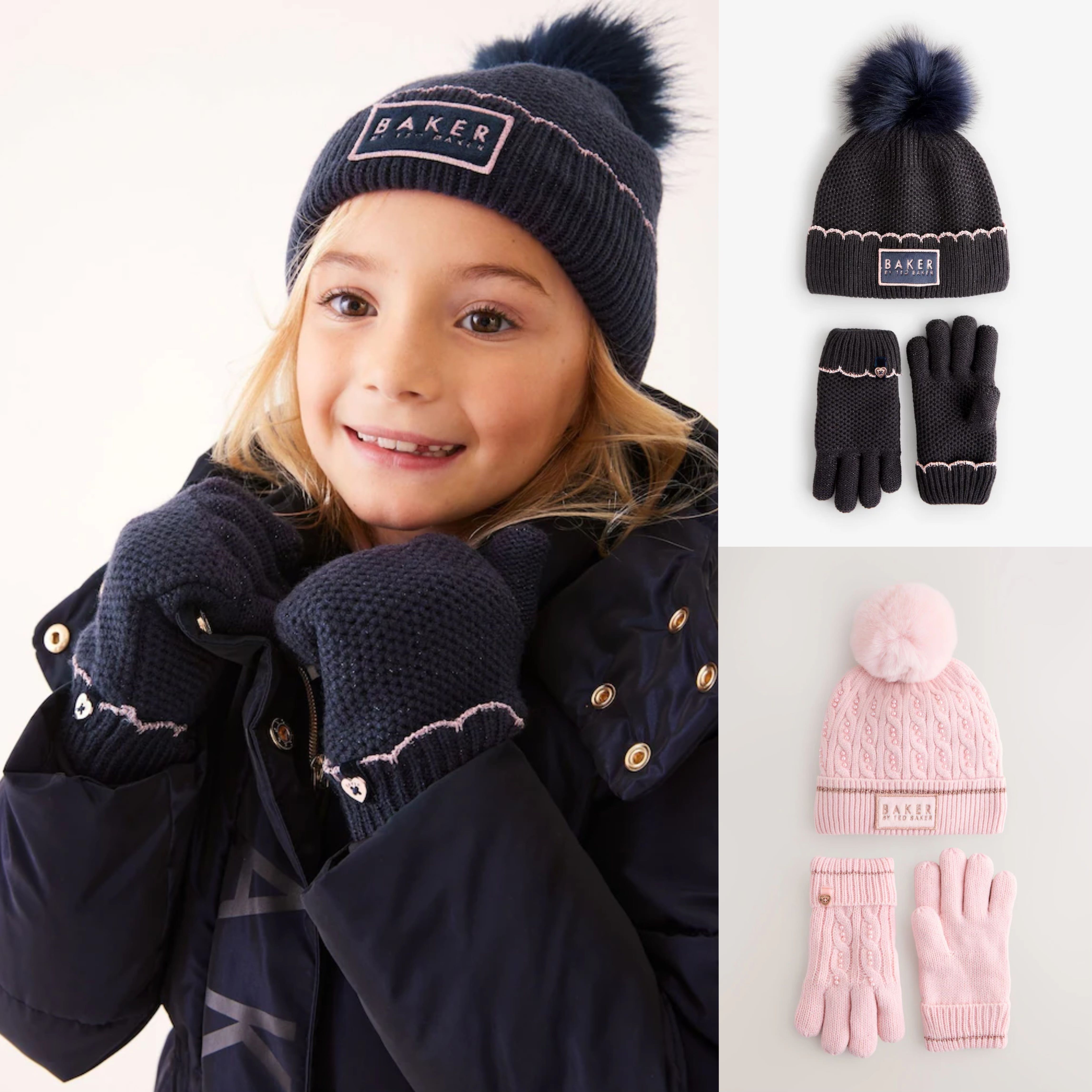 Preorder12-18วัน-(Baker by Ted Baker)Size3y-13y / Setถุงมือ หมวก Baker ลิขสิทธิ์แท้ 