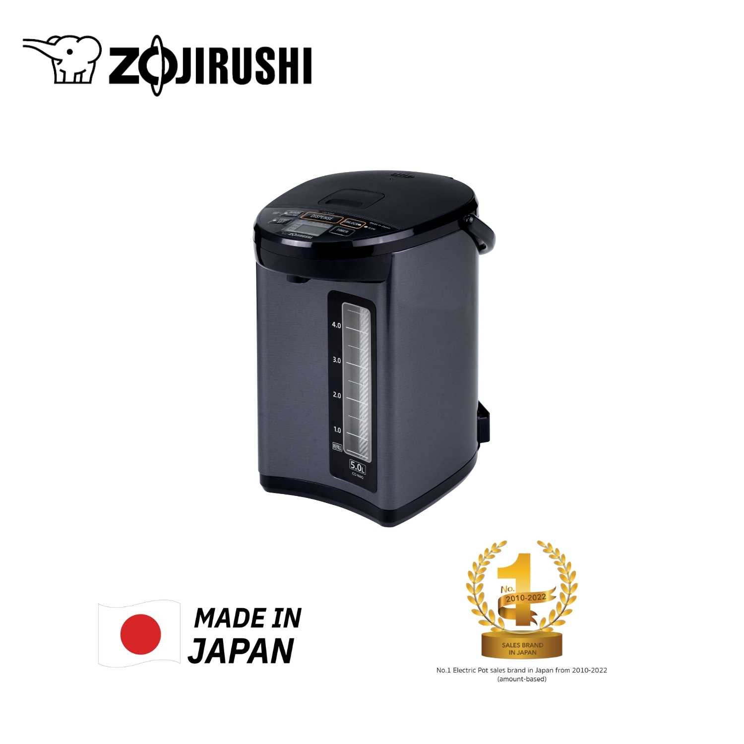 Zojirushi กระติกน้ำร้อนไฟฟ้าไมโครคอมพิวเตอร์ 5 ลิตร รุ่น CD-NAQ50T