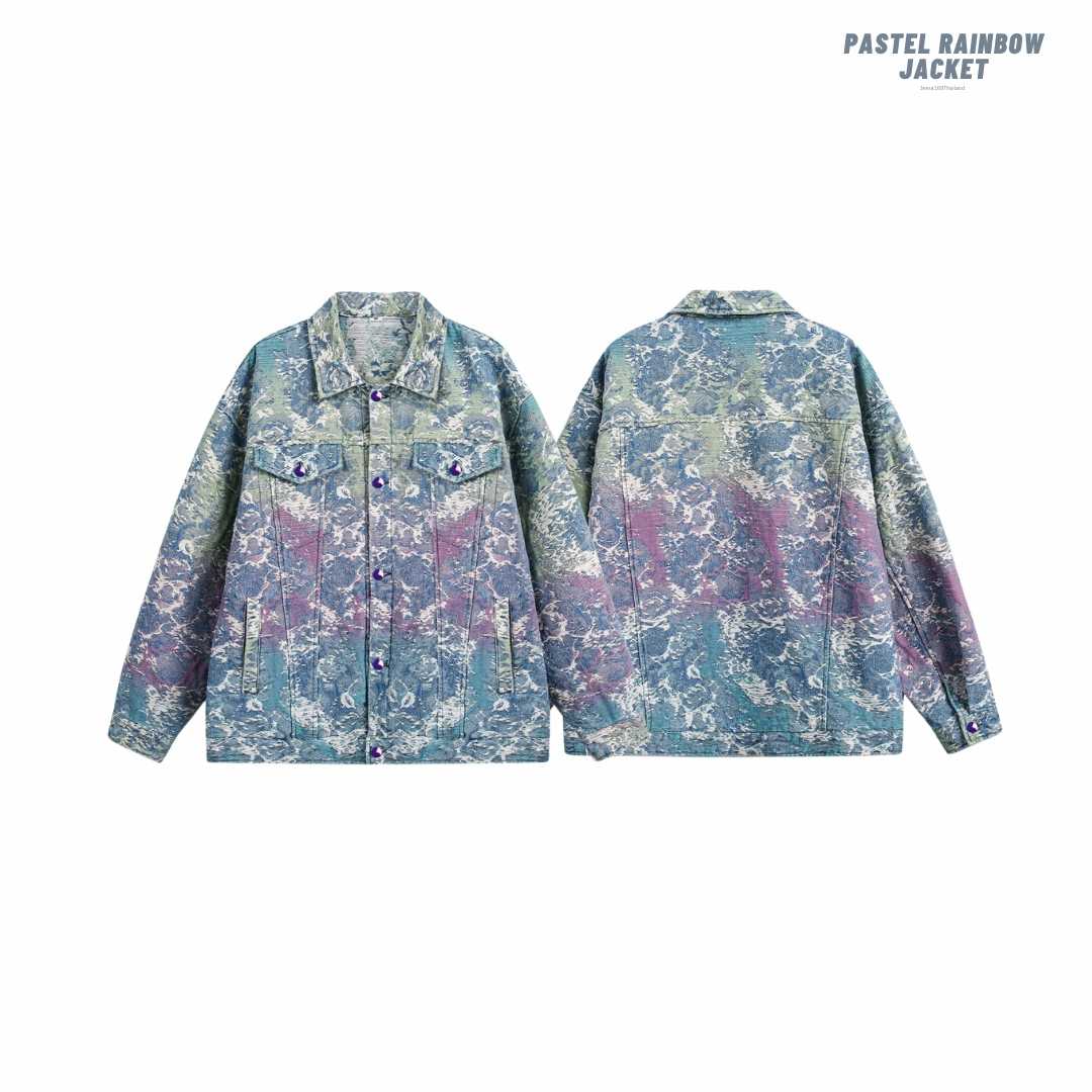 (พร้อมส่ง) Jeera168 | Pastel Rainbow Jacket