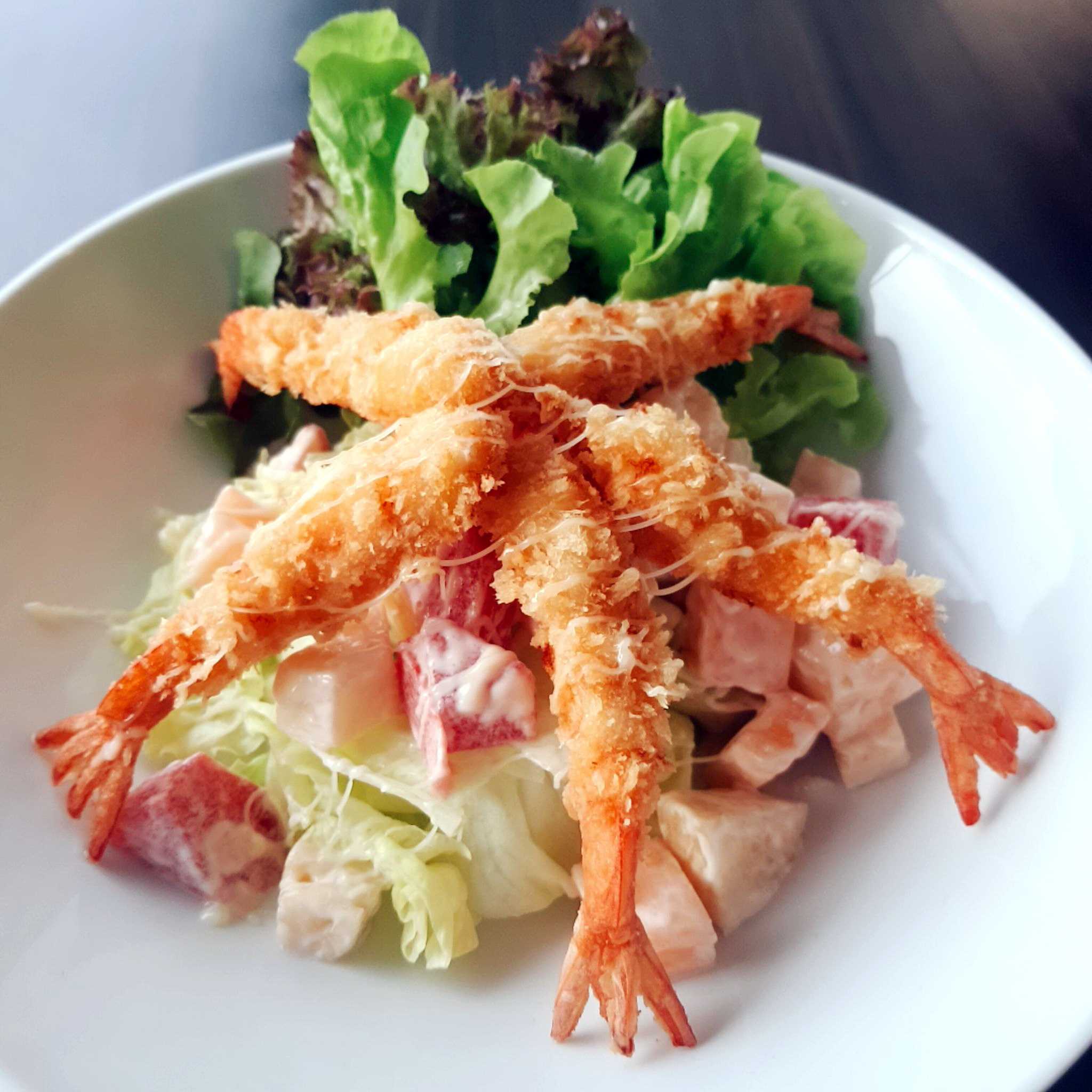 กุ้งทอดครีมสลัด