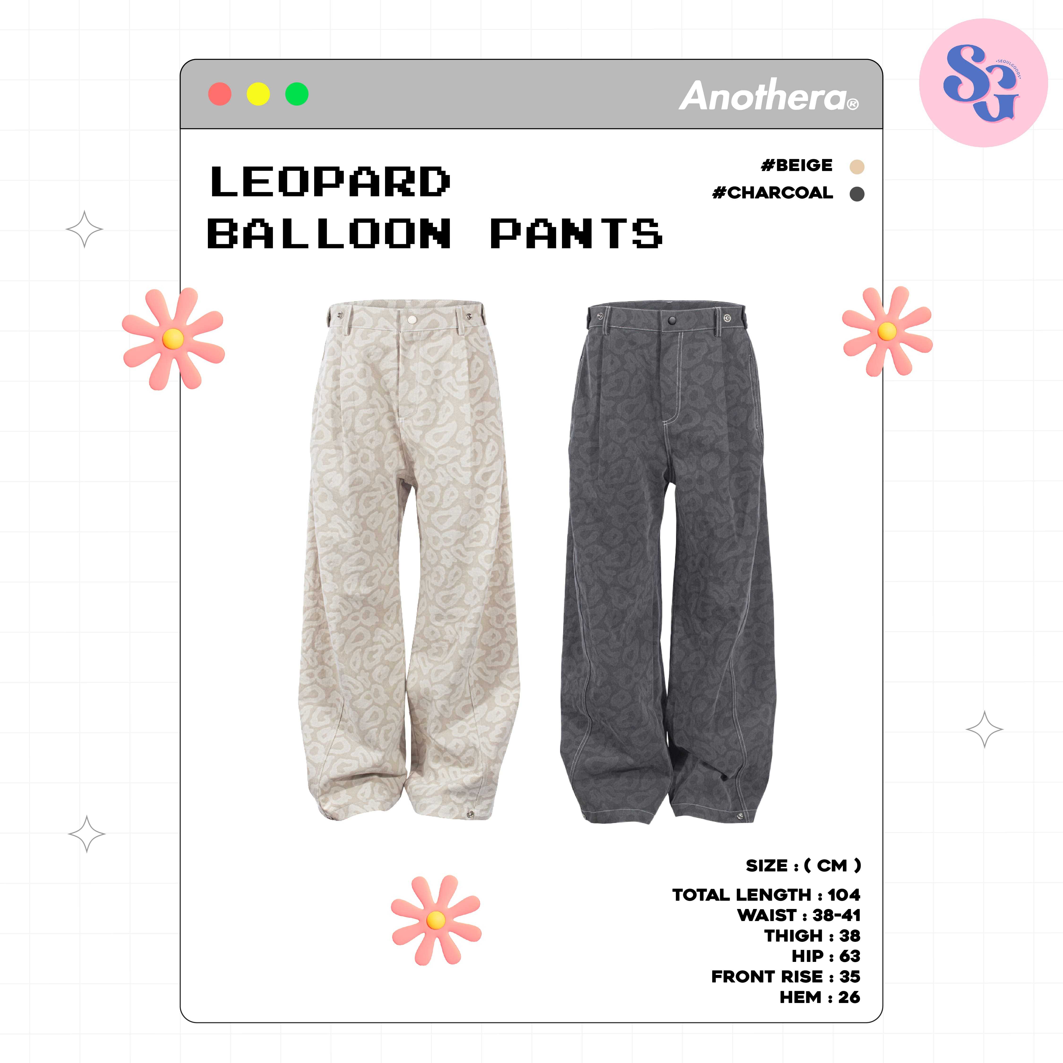 ANOTHERA - LEOPARD BALLOON PANTS