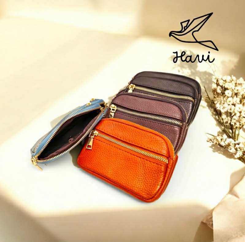 👛 กระเป๋าสตางค์หนังวัวแท้  🪙 ใส่เหรียญช่องกว้าง  🌟🌟 HAVI 🌟🌟 handmade premium 🪡🧵