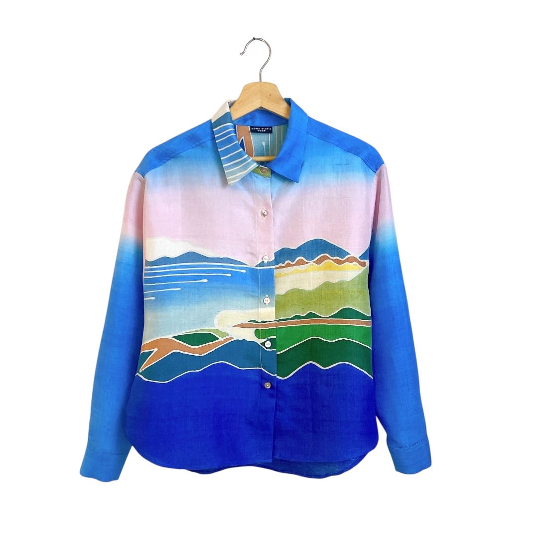 Seascape silk  shirt