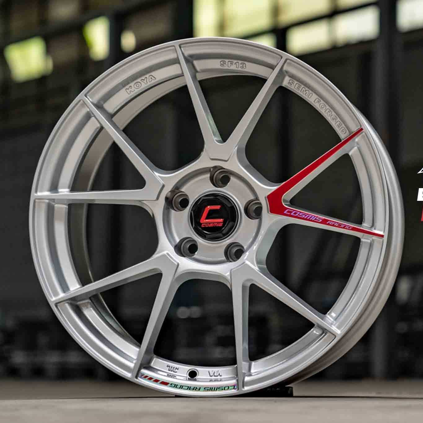 แม็กซ์ SPEEDY(YA5630) 18X8.5 5X113 ET35 CB.73.1 SILVER+PLATE  (สีซิลเวอร์+เพลท)