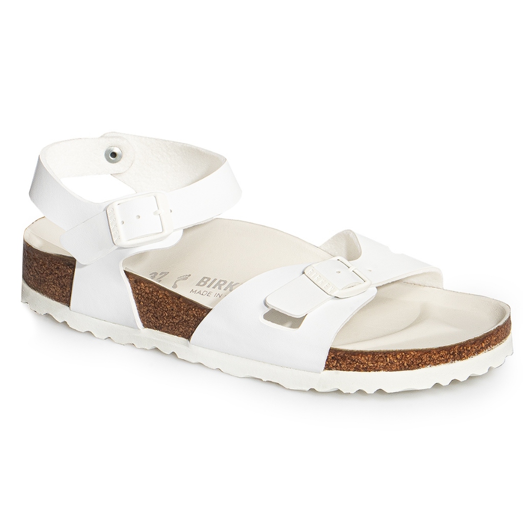Birkenstock รองเท้าแตะรัดส้น ผู้หญิง รุ่น Rio สี White - 1019977 (narrow)