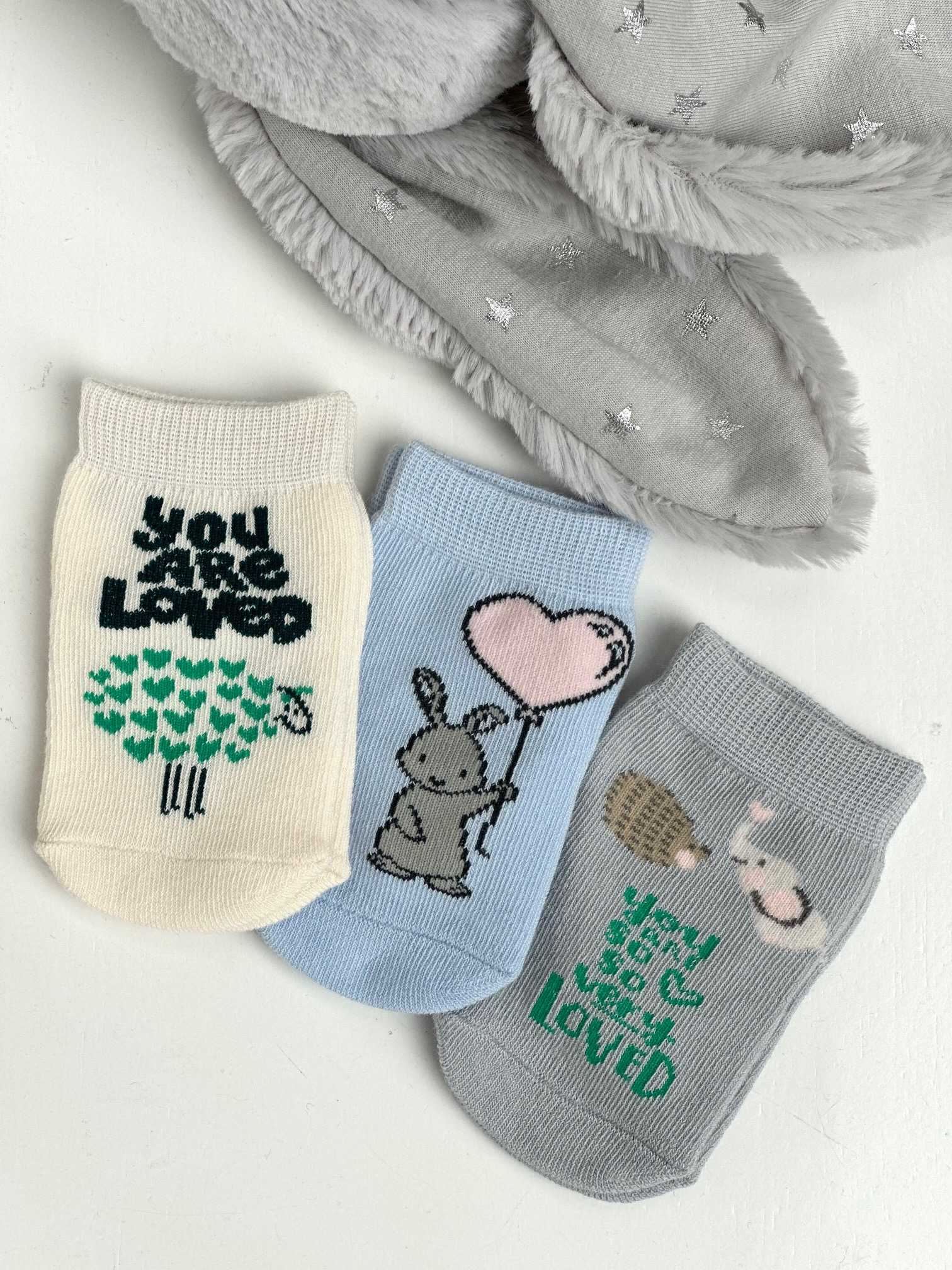 ถุงเท้ารุ่นโซเลิฟ So Loved - 3 pairs pack ( For newborn )