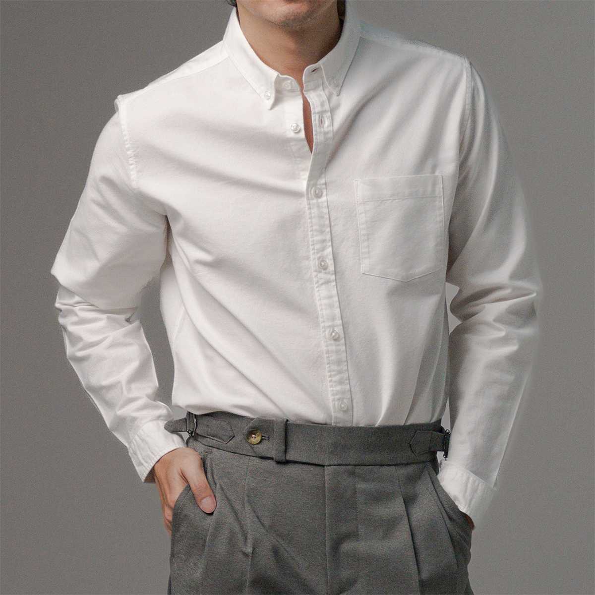 Oxford Shirt สี White