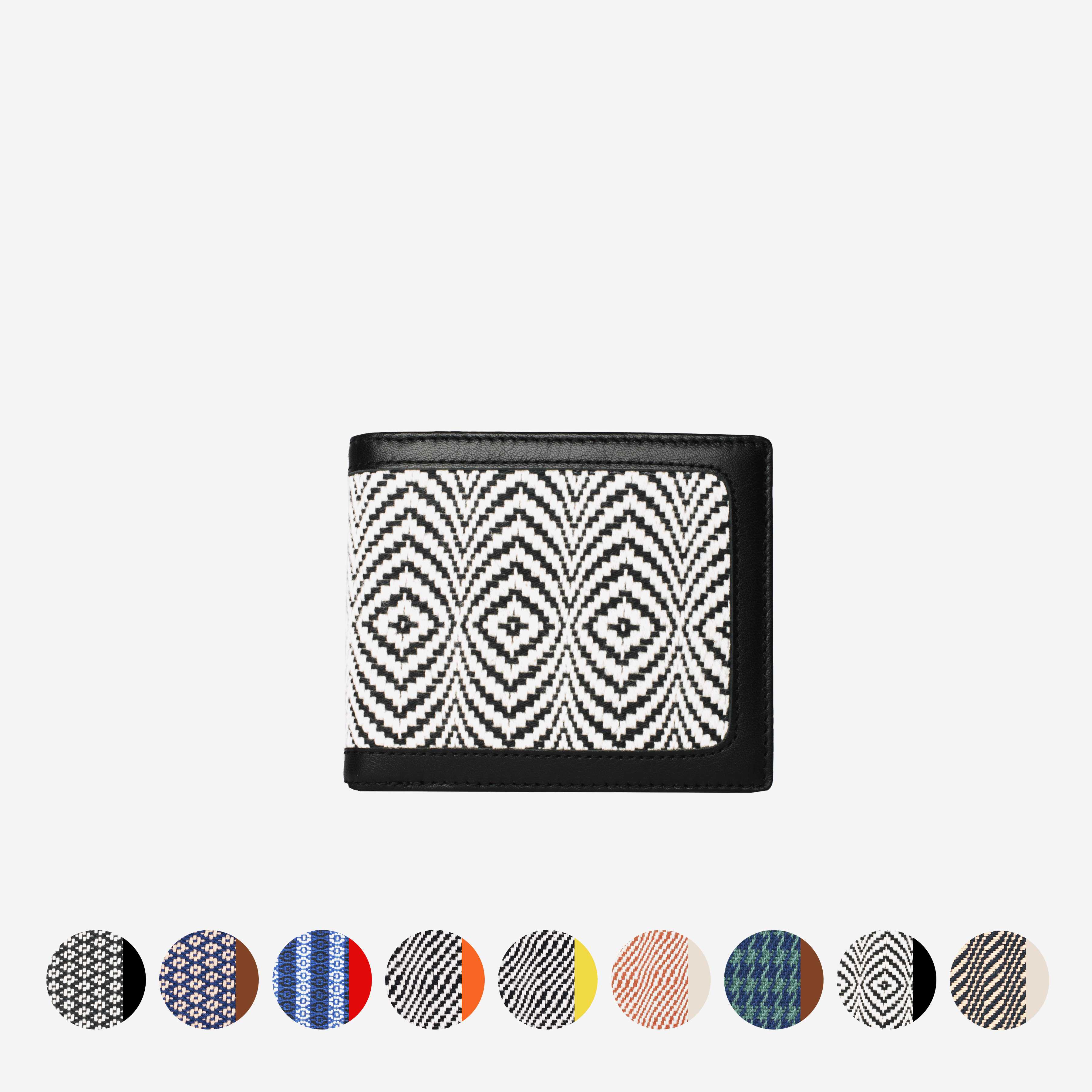 Davos Wallet—Weave with Genuine Leather