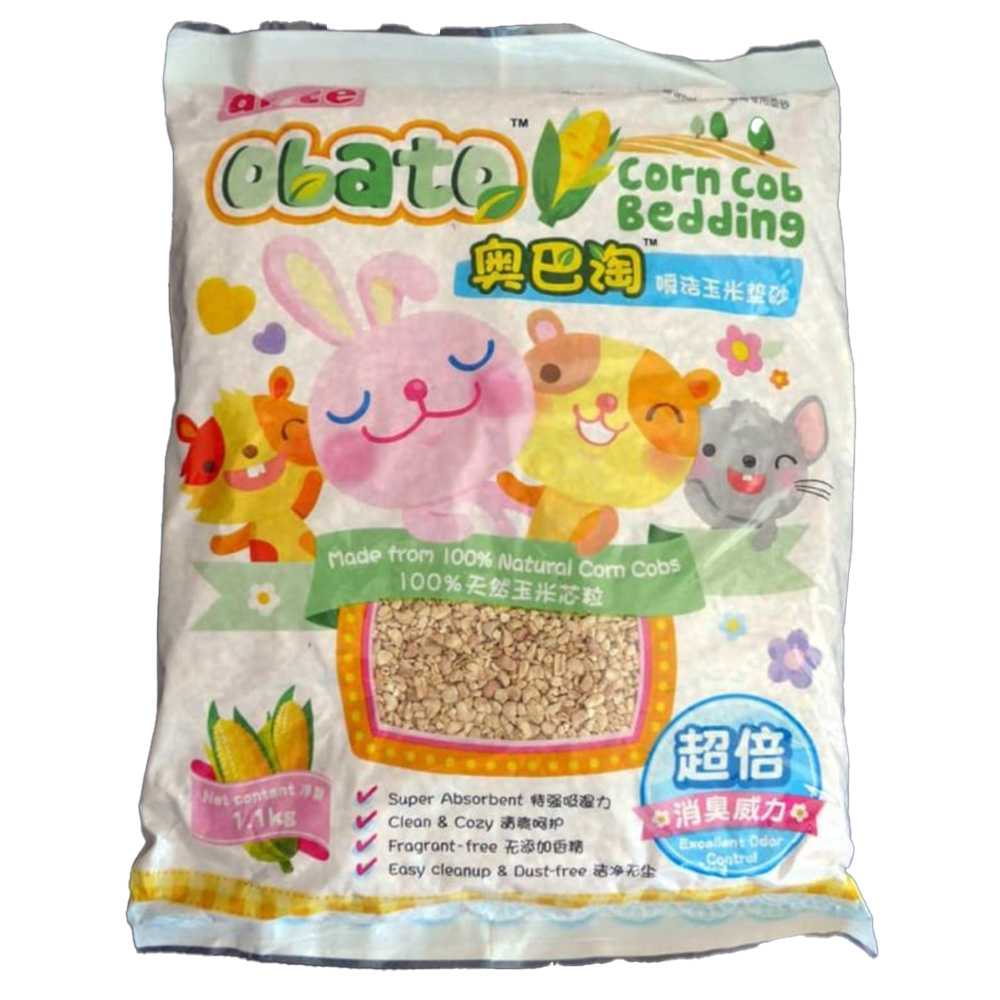 Orbato Corn Cob Bedding ซังข้าวโพด รองกรง สำหรับสัตว์เลี้ยง 1.1กก.