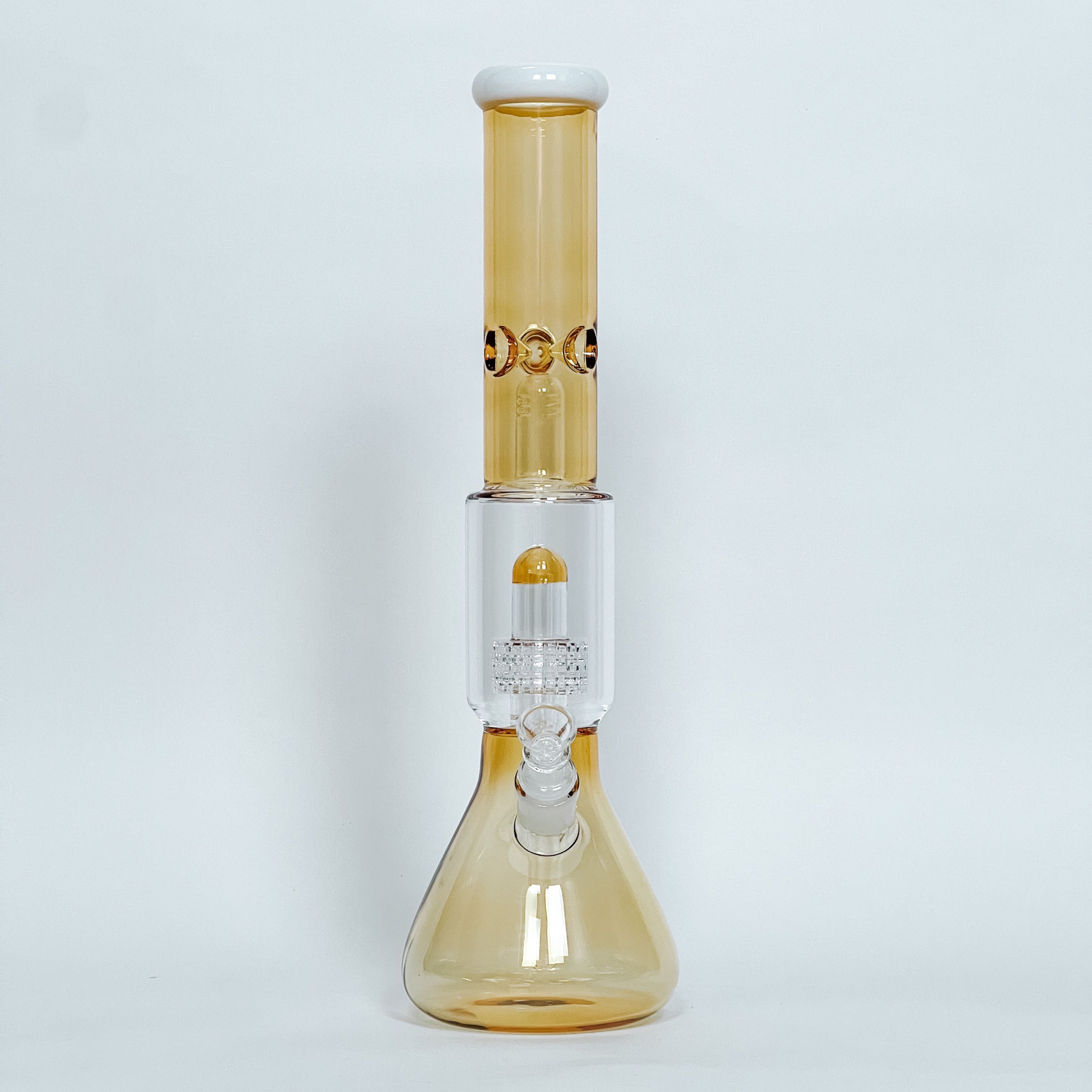 Color Glass Bong w/ Matrix Perc and Splash Guard l 39 cm