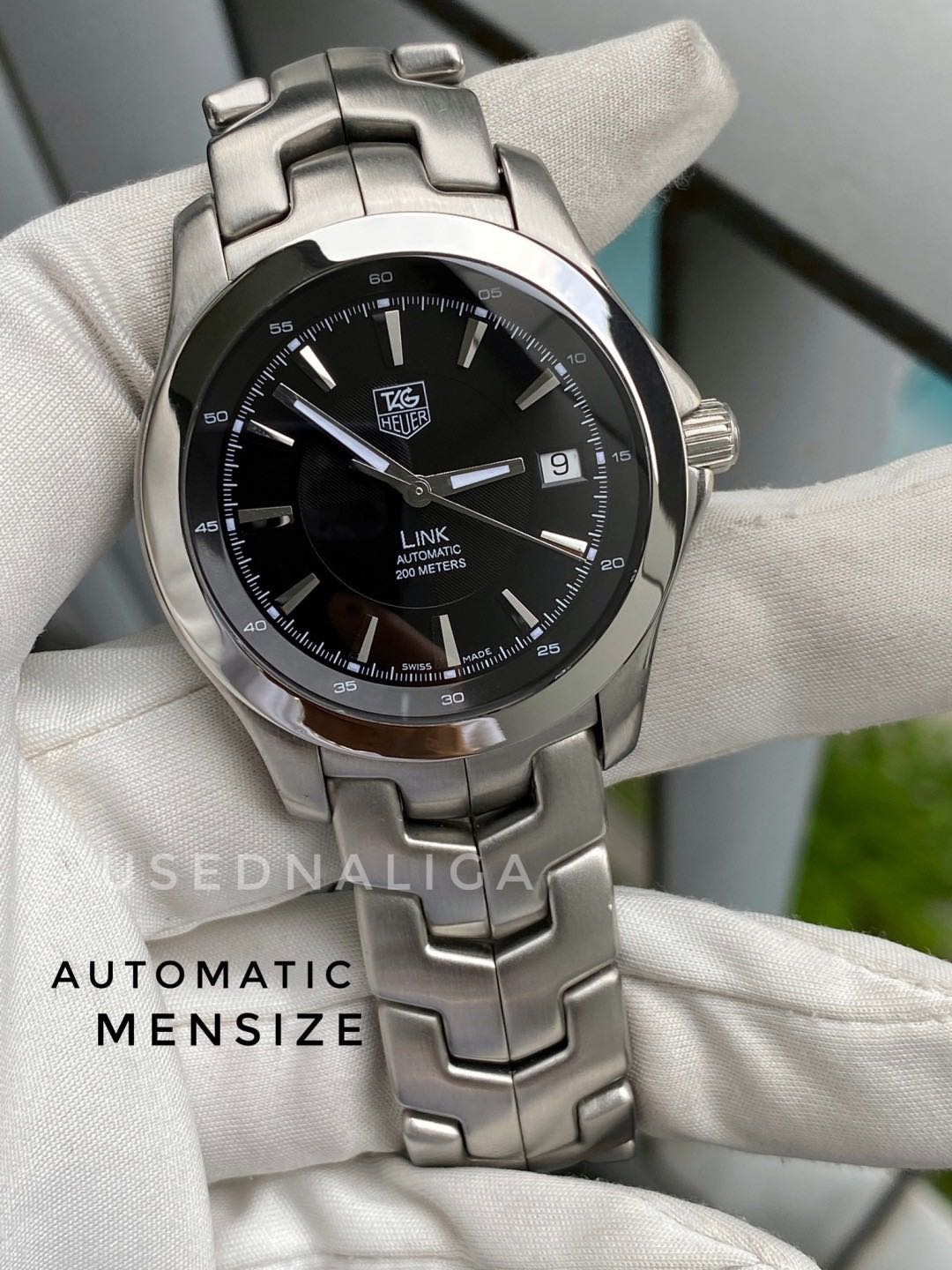 Tag heuer Link Black Dial Mensize(39mm)ไม่รวมมะยม