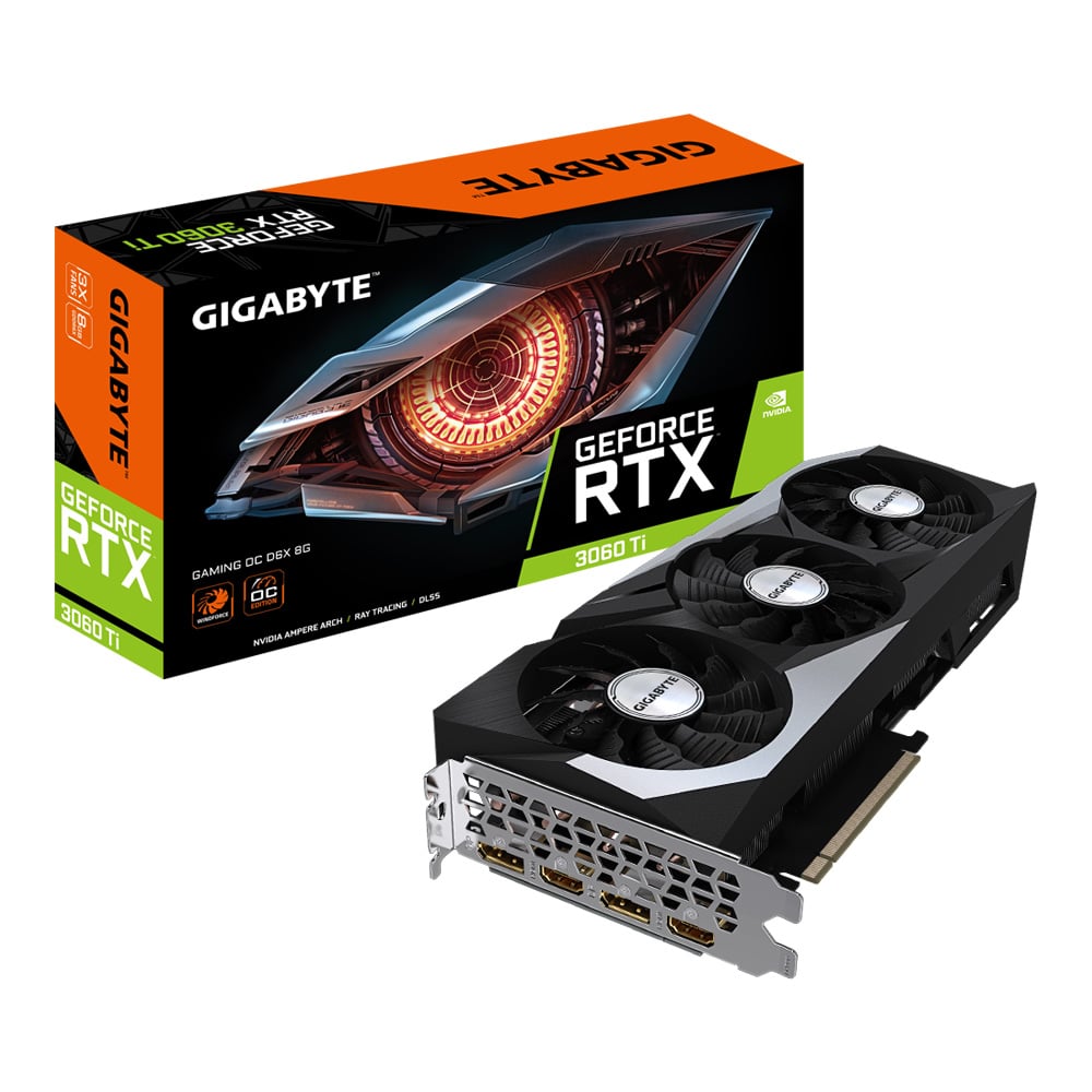 GIGABYTE GEFORCE RTX 3060 TI GAMING OC D6X 8G - 8GB GDDR6X (GV-N306TXGAMING OC-8GD) [LHR]
