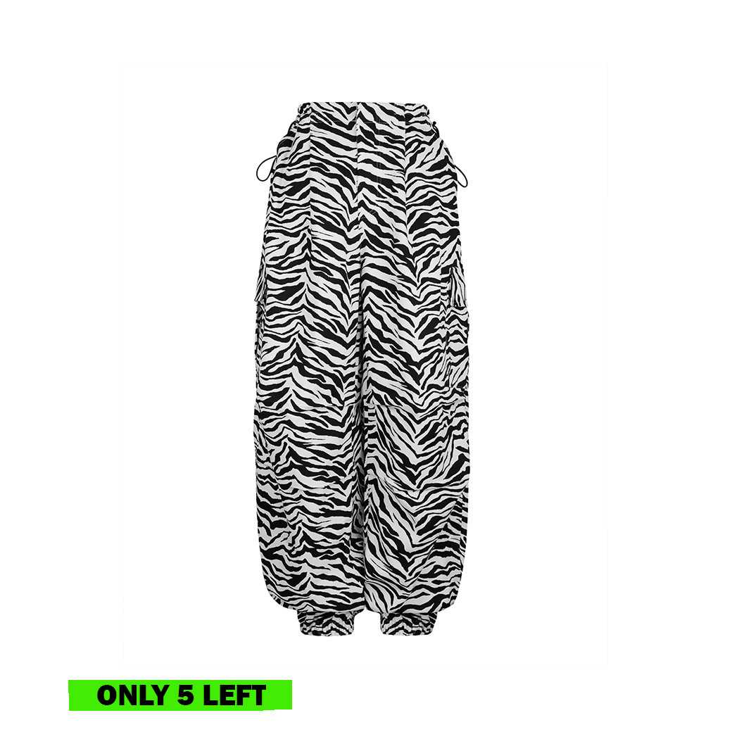 (DROP 2) GABRIEL CARGO PANTS – ZEBRA PRINT