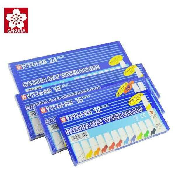 สีน้ำ SAKURA MAT ขนาด 5 ml. 12, 15, 18 และ 24 สี