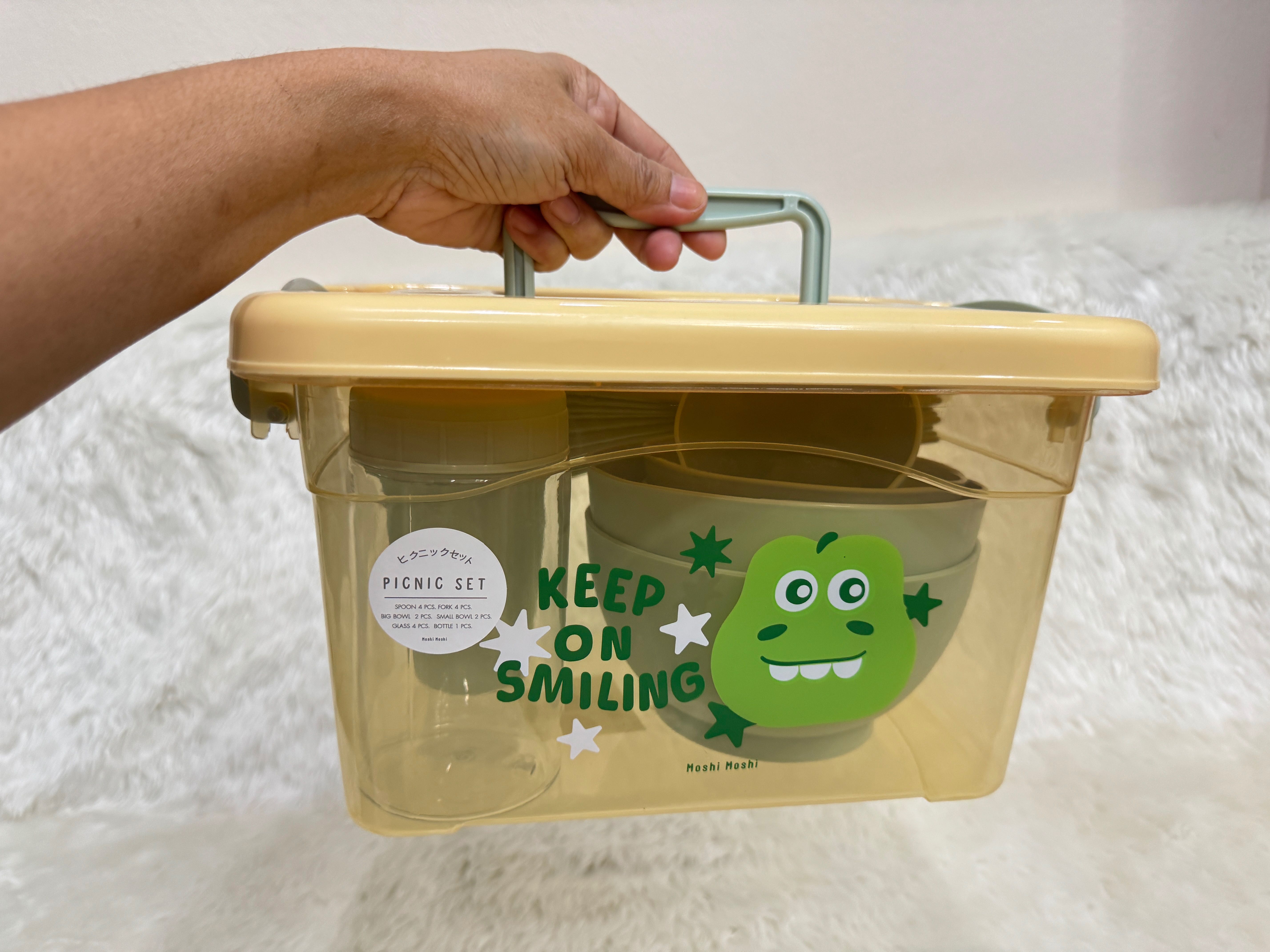 จานชาม ปิคนิค Picnic set ชุดจานพกพามีหูจับ พกพาสะดวก