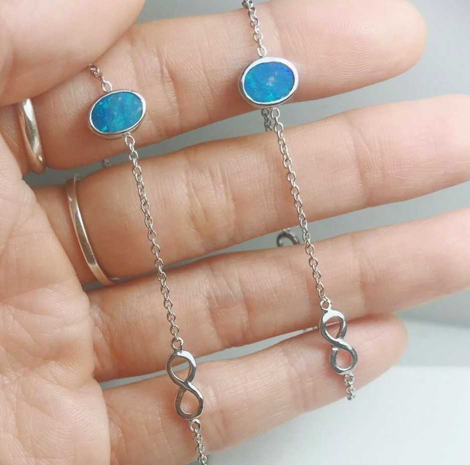 สร้อยข้อมือพลอย #minimsilver รหัส B031