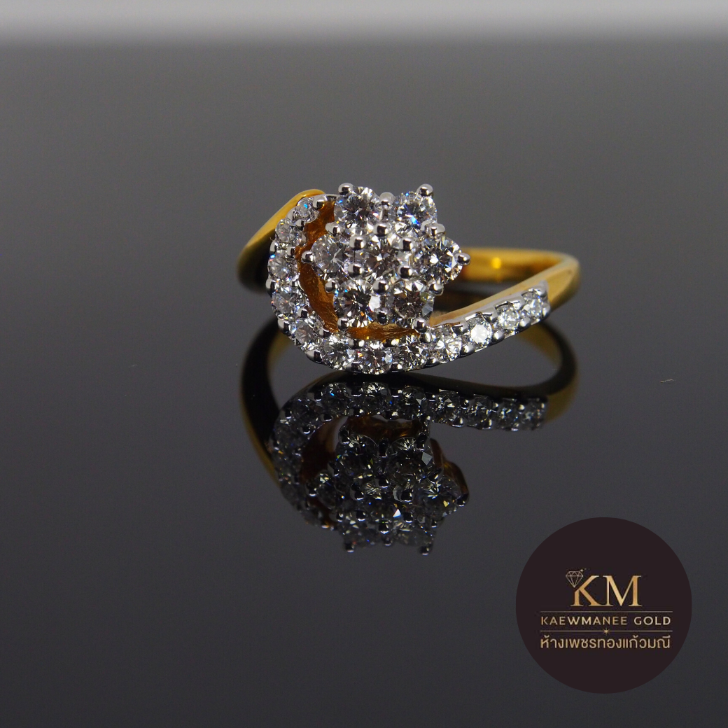 แหวนเพชร Star&Moon of Eternity Gorgeous Ring (90% Gold)