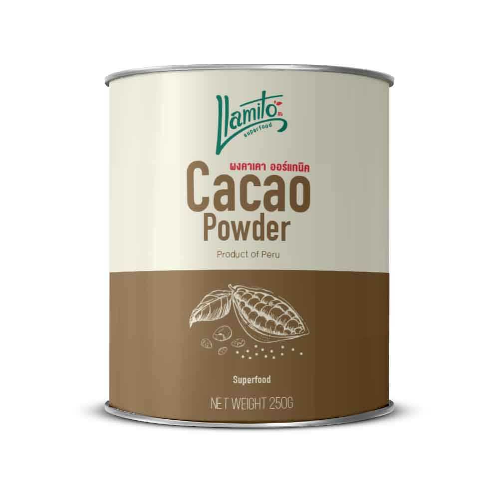 ผงคาเคา ตรา ยามิโตะ (Organic Cacao Powder by Llamito) ขนาด 250g