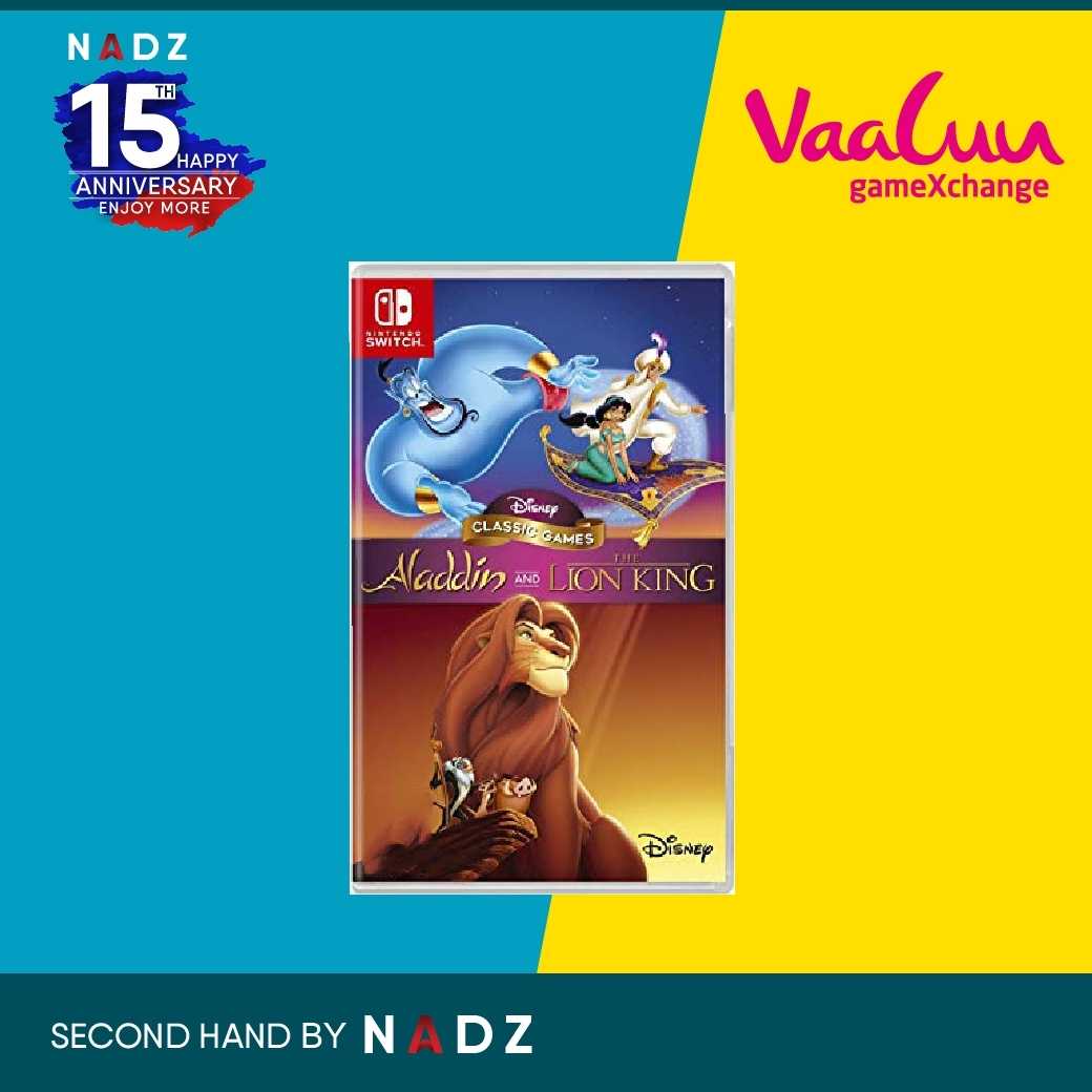 (USED) SWITCH-G: DISNEY CLASSIC GAMES: ALADDIN AND THE LION KING (R1)(EN)