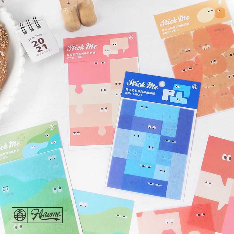 สติ๊กเกอร์สไตล์ Jigsaw Puzzle Hisome น่ารักมาๆค้าบ ติดใบงาน ติดไดอารี่ได้สุดๆไปเลย ไร้ขอบ