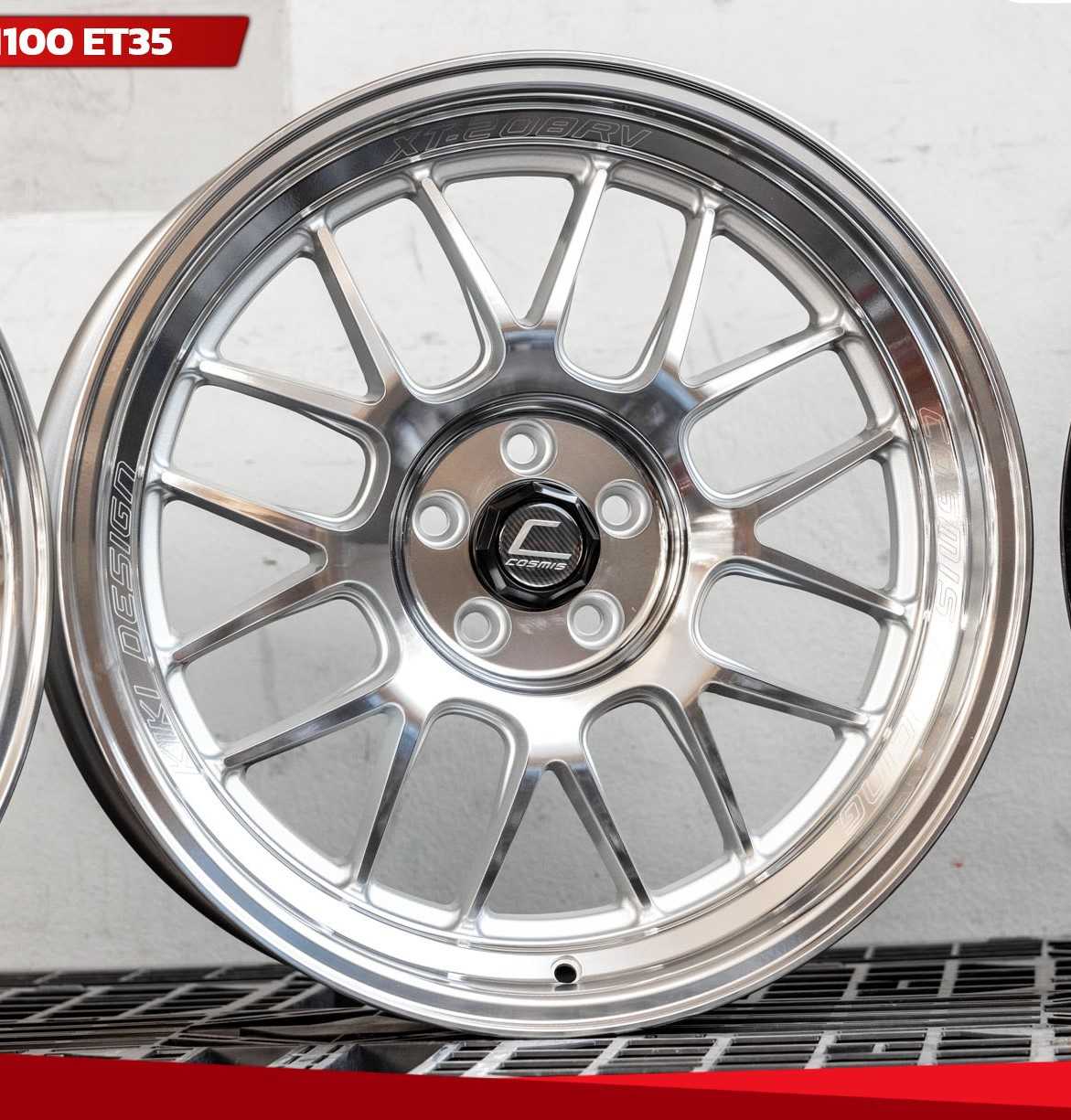 แม็กซ์ XT-208RV 18X8.5 5X100 ET35 CB.73.1 XF-MS(สีซิลเวอร์กลึงหน้าเงา+ขอบเงา+เรเซอร์ตัวหนังสือมีเงา)