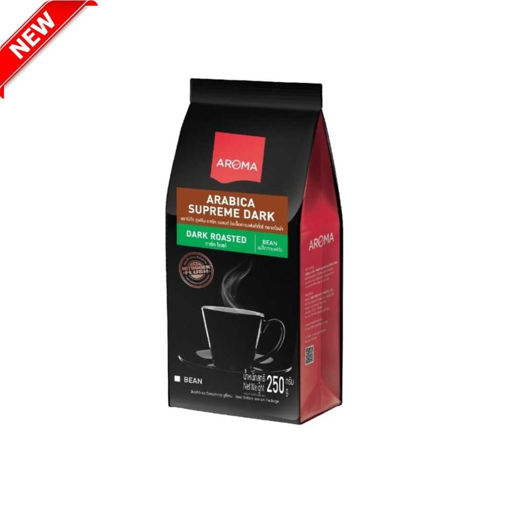เมล็ดกาแฟคั่ว Arabica Supreme Dark Blend