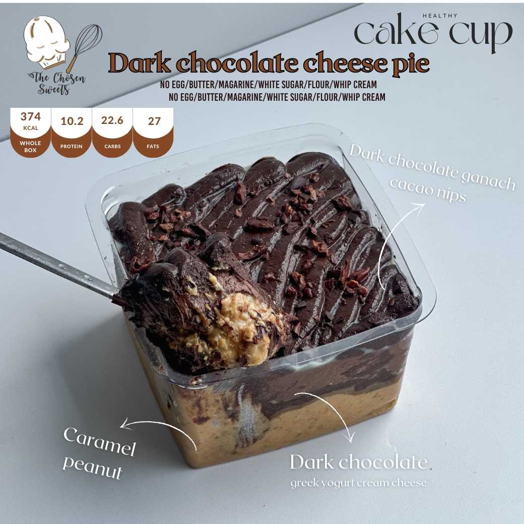 The Chosen Sweets - Cake Cup ดาร์กช็อคโกแลตชีสพาย (Pre-order)