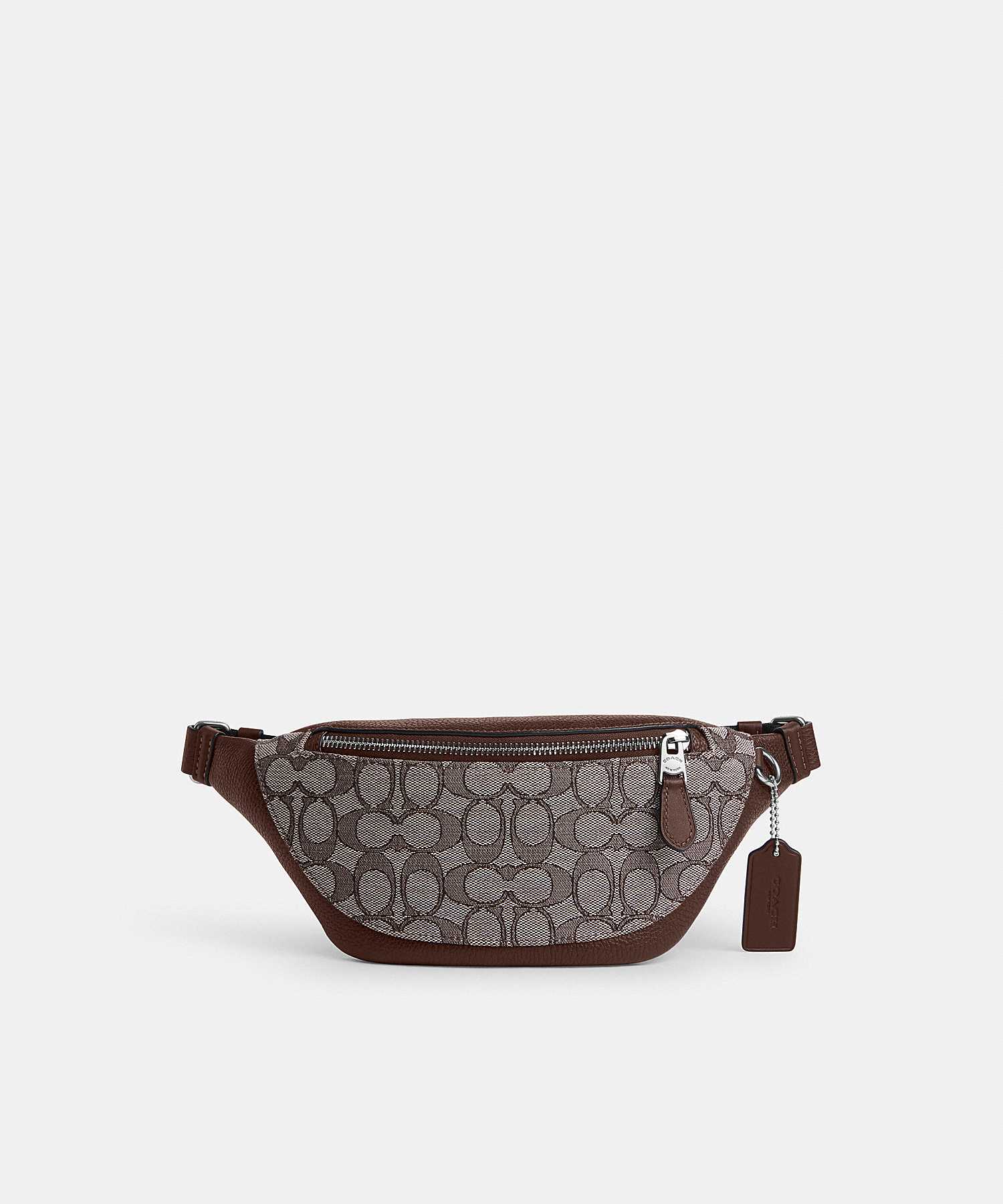 COACH WARREN MINI BELT BAG IN SIGNATURE JACQUARD CT871 SVS8S